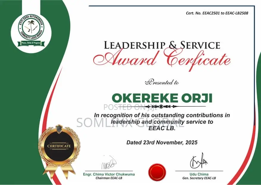 Certificate Paper Award With Printing and Laminating