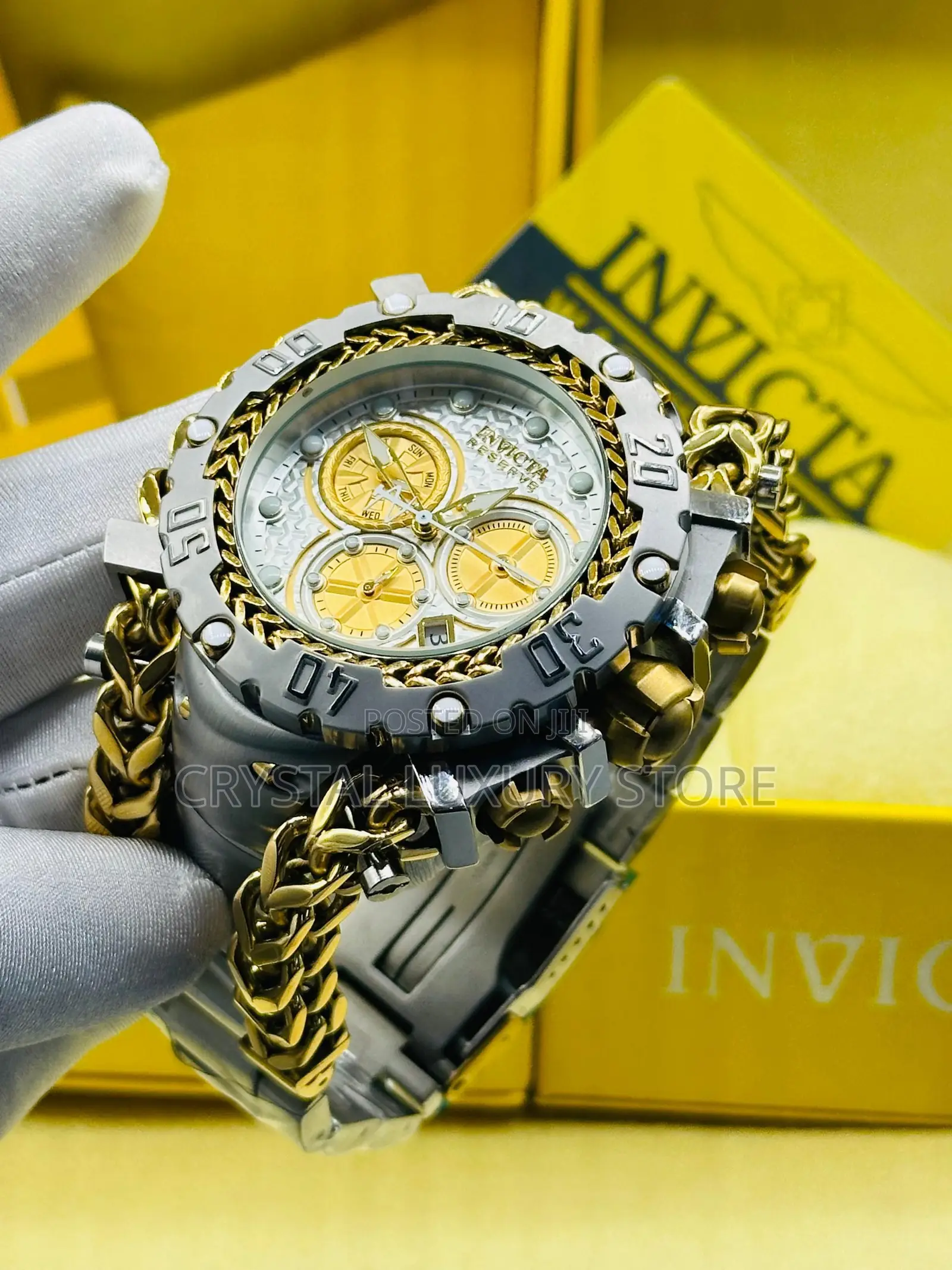 Invicta Quality Luxury Men Automatic Engine Wristwatch