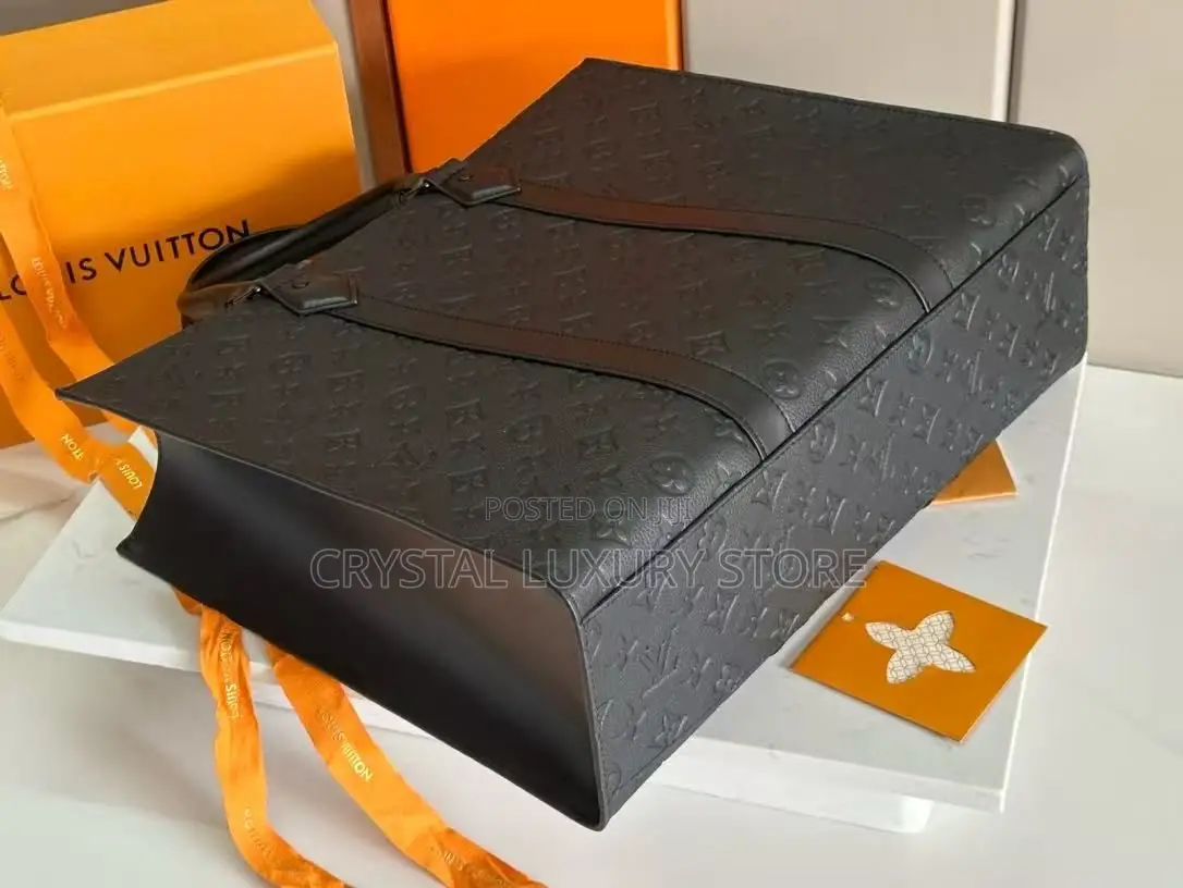Louis Vuitton Quality Luxury Men Genuine Leather Laptop Bag