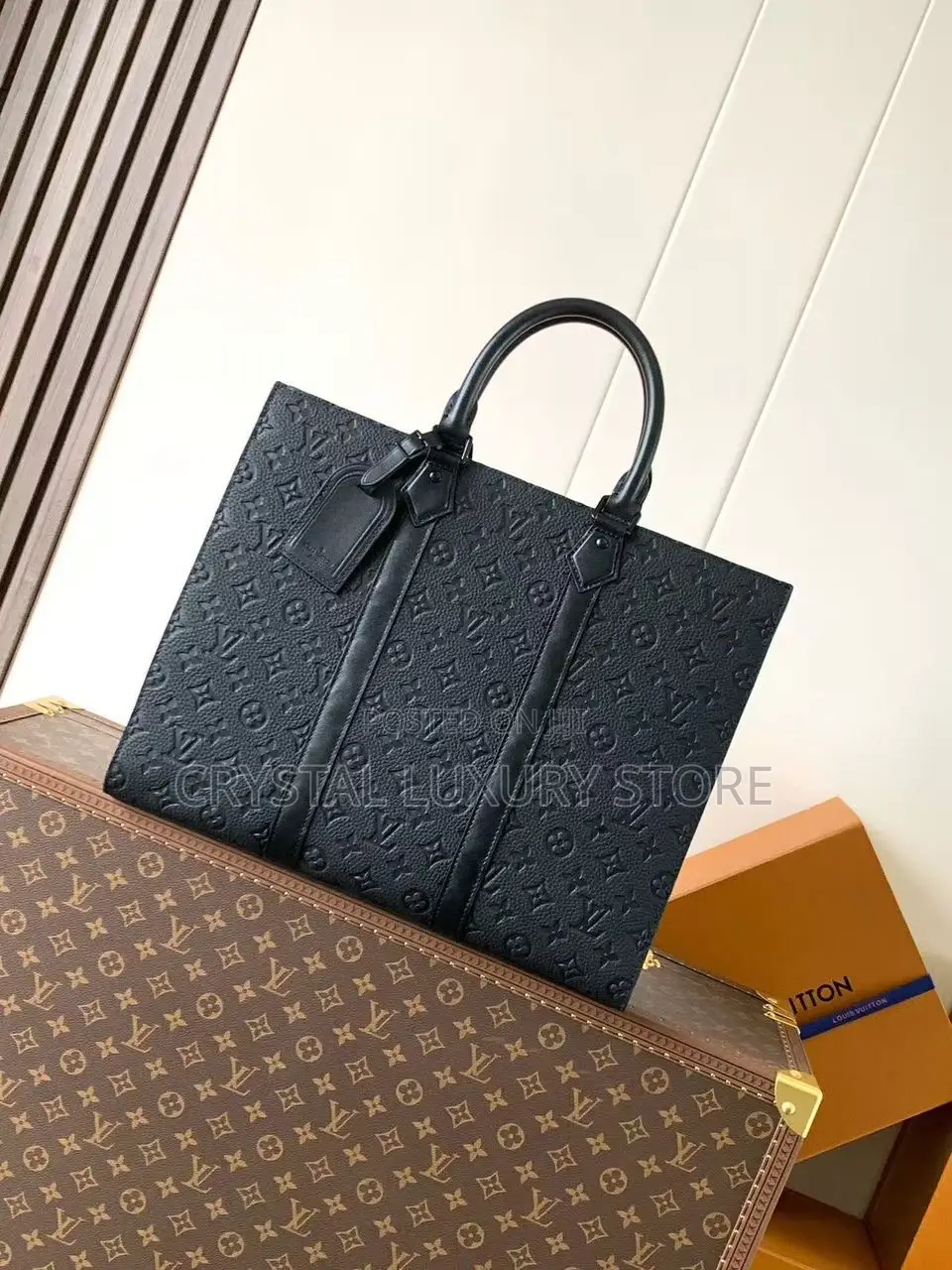 Louis Vuitton Quality Luxury Men Genuine Leather Laptop Bag