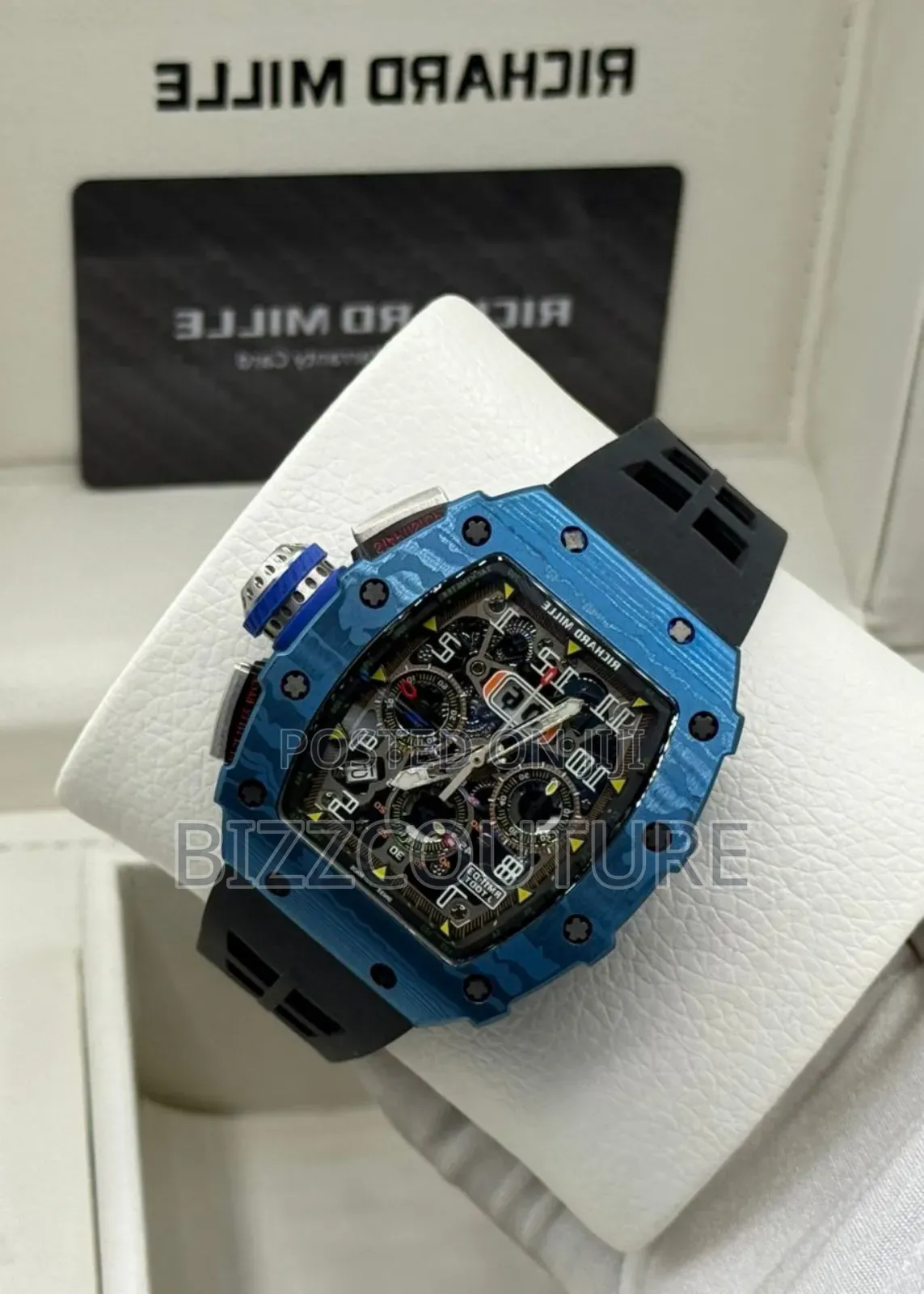 Original Richard Mille Black Rubber Strap, Mechanical Watch