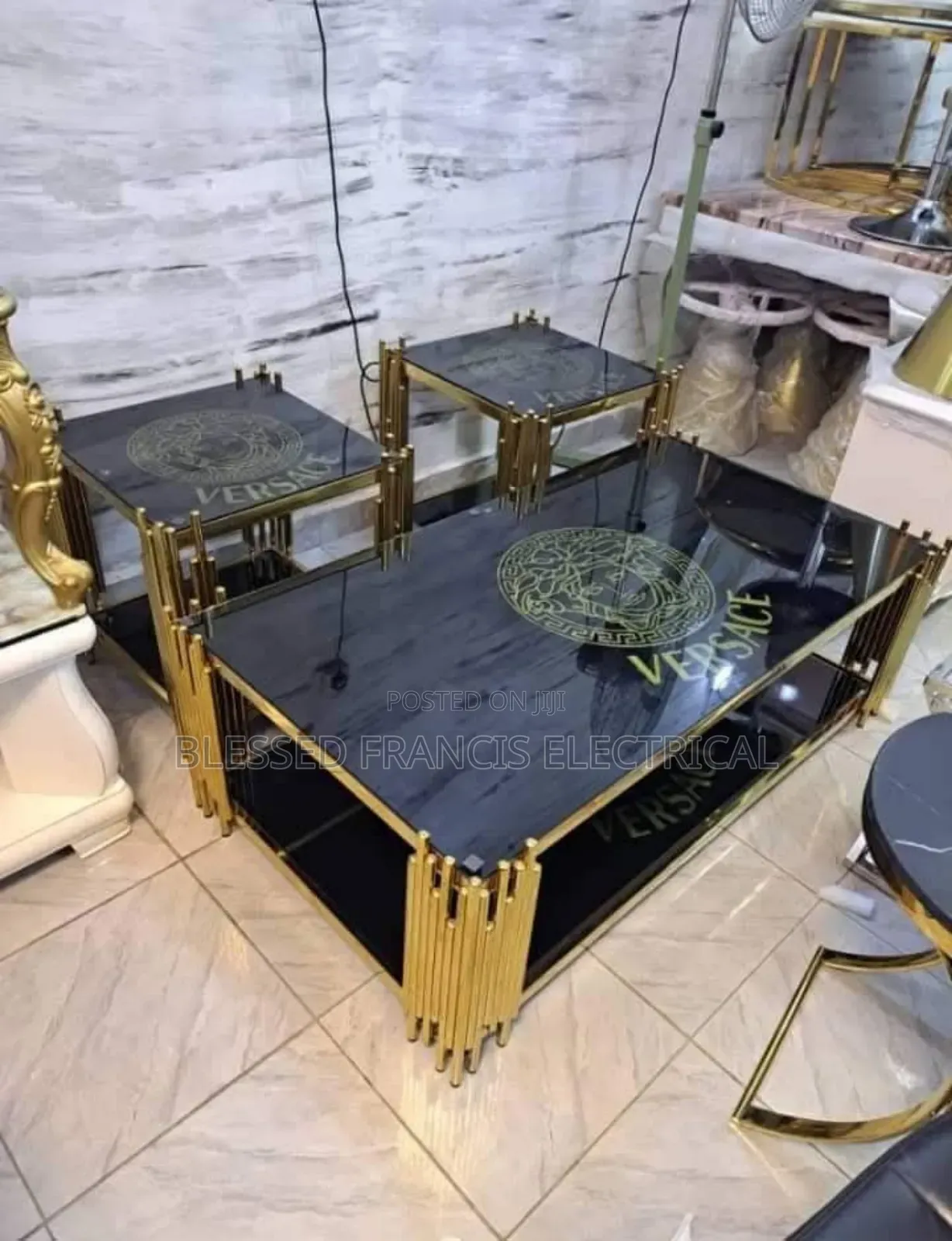 2in1 Glass Center Table