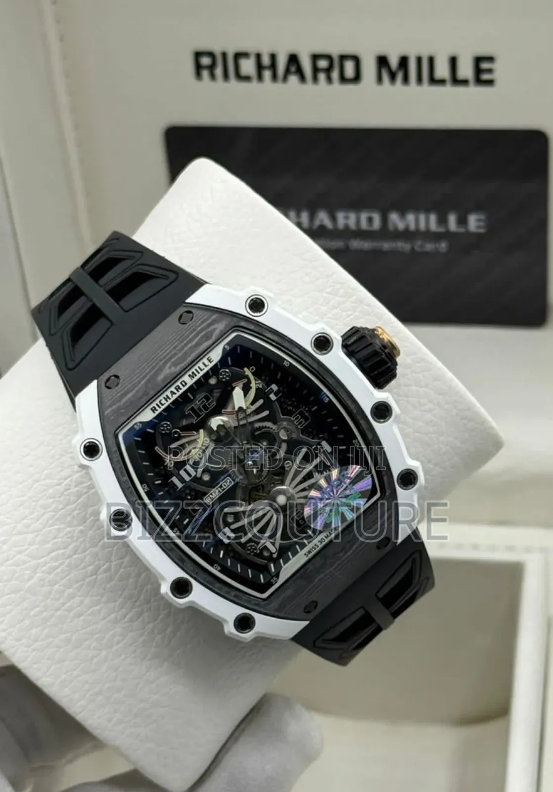 Original Richard Mille Black Rubber Mechanical Watch