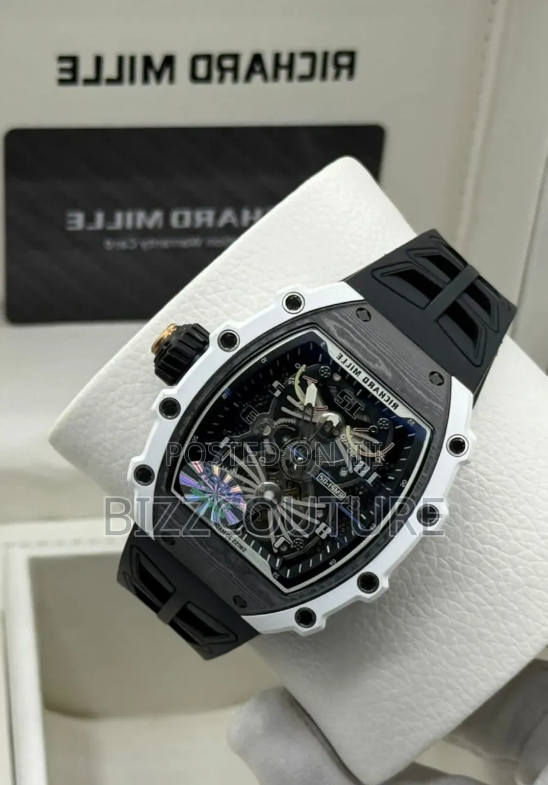 Original Richard Mille Black Rubber Mechanical Watch