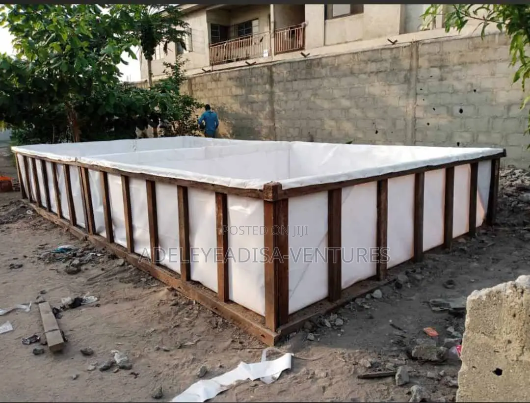 Fish Pond Tarpoulin 6by6feet With Stand