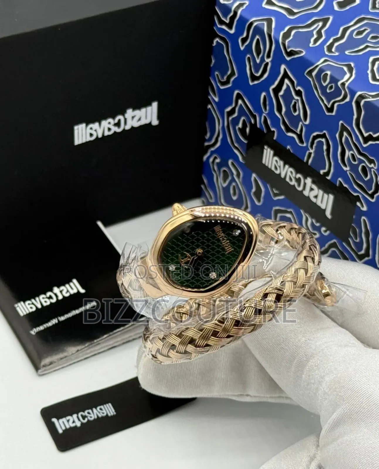 Original Justcavalli Gold Stainless Steel, Quartz Watch