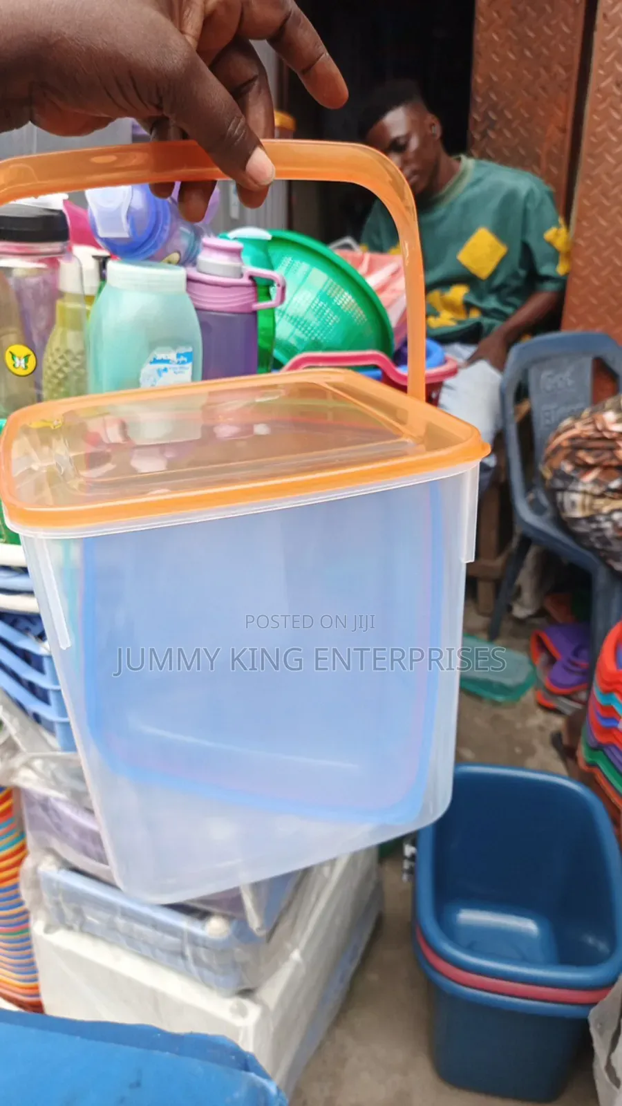 Dry Food Rice Container Dispenser Airtight Plastic Storage