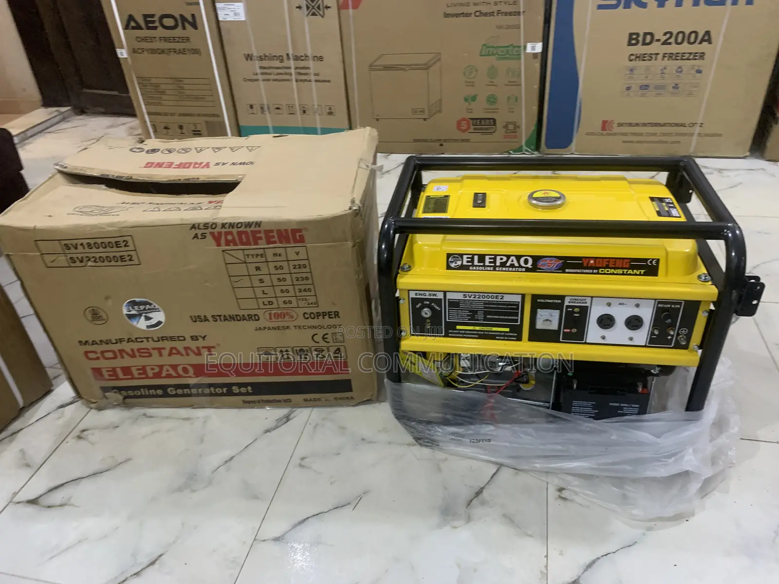 Elepaq Sv22000e2 11kva Heavy-Duty Generator