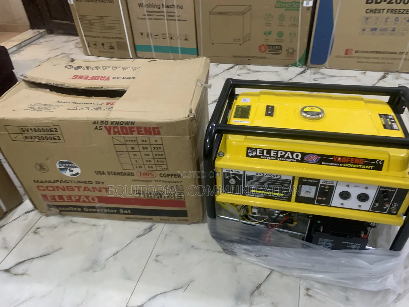 Elepaq 11kva Generator With Electric Recoil Start
