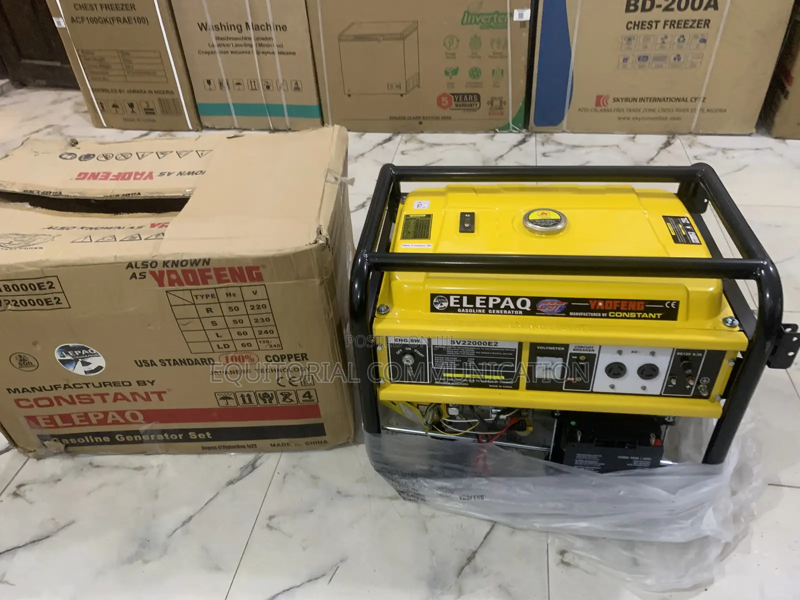 Elepaq 11kva Generator With Electric Recoil Start