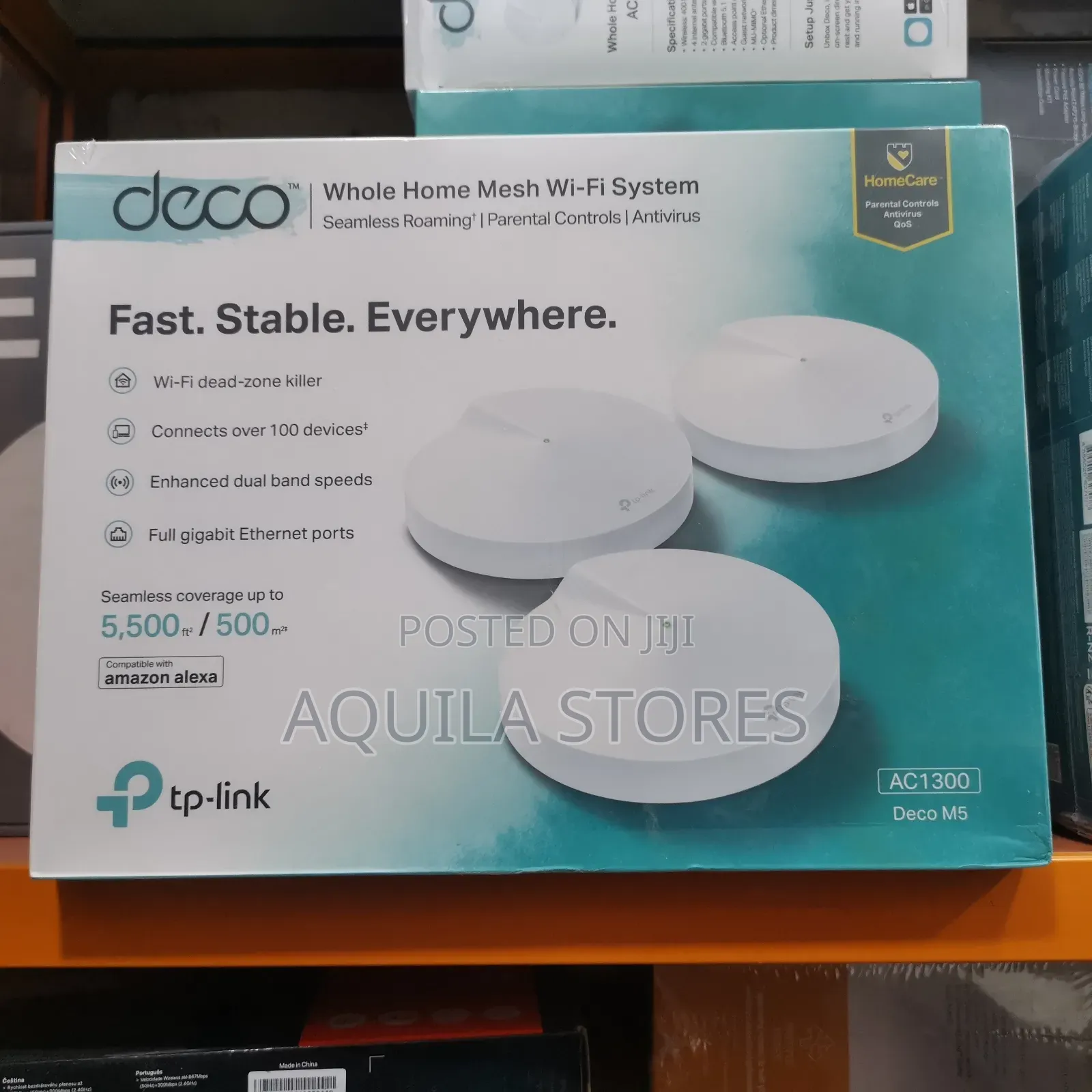 Tp-Link Deco M5 Ac1300 Mu-Mimo Dual-Band Whole Home Wi-Fi System