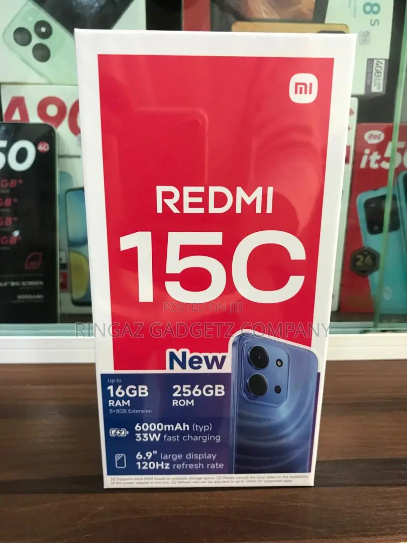 New Xiaomi Redmi 15C 4G 256 GB Black