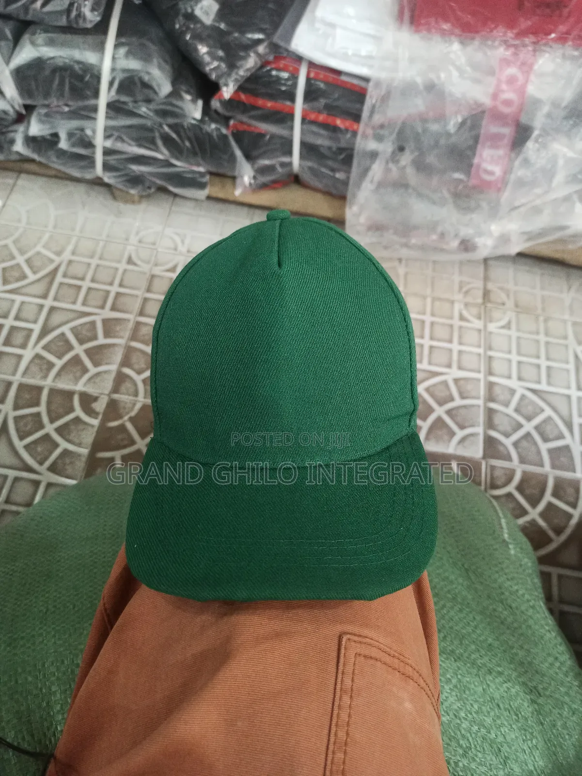 Plain Green Baseball Cap