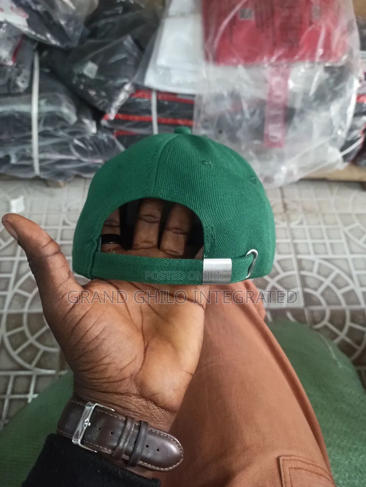 Plain Green Baseball Cap