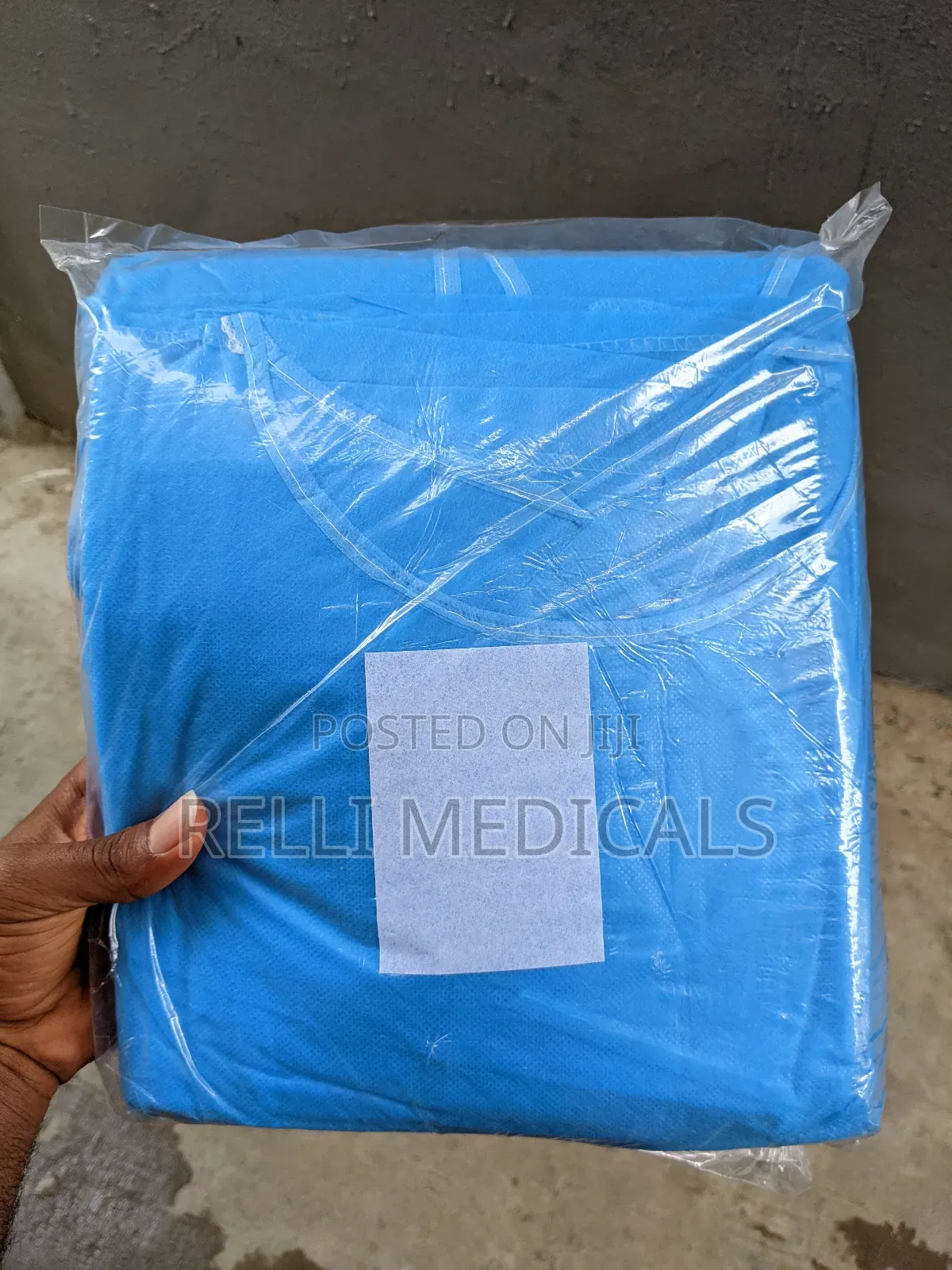 Isolation Gown Blue and Yellow (Pack of 10)