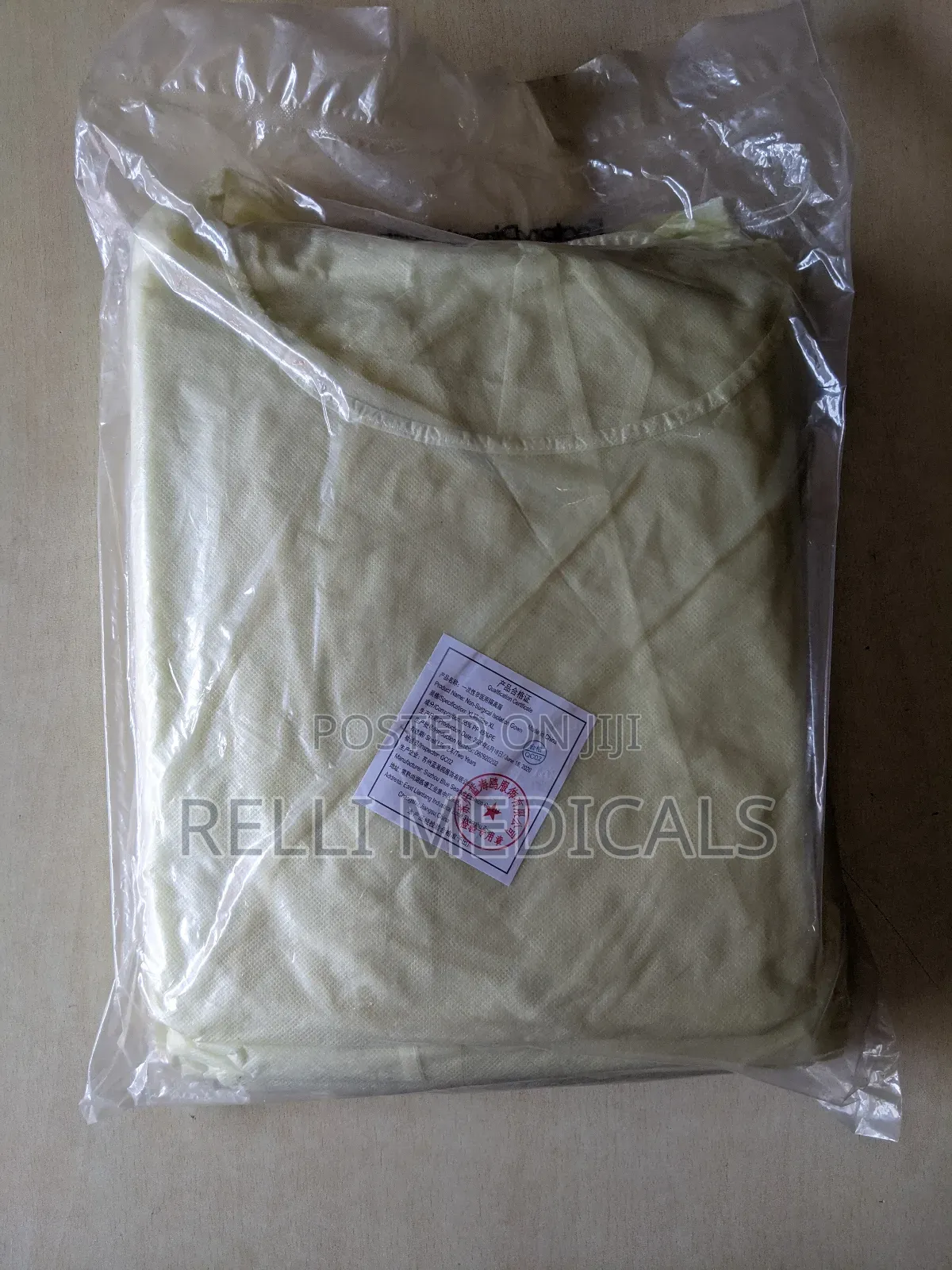 Isolation Gown Blue and Yellow (Pack of 10)