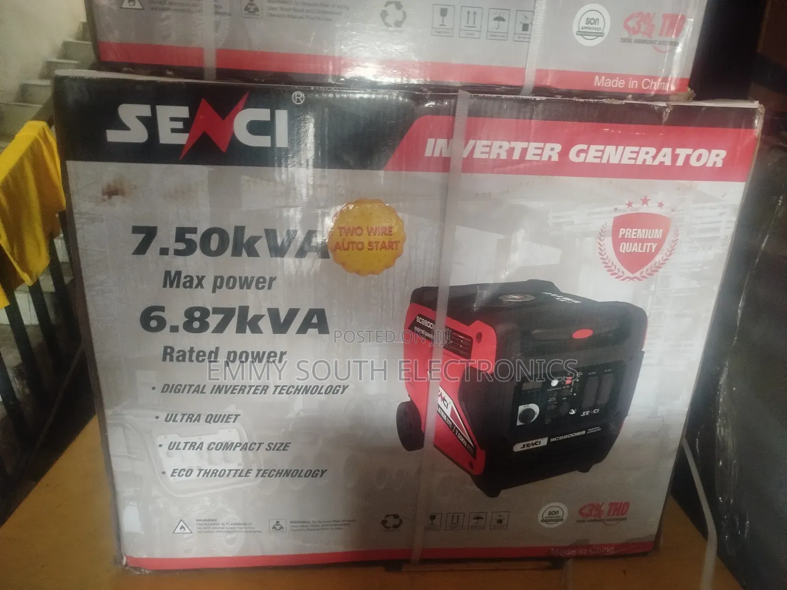 Senci Inverter Copper Coil Petrol Generator 7.5 Kva