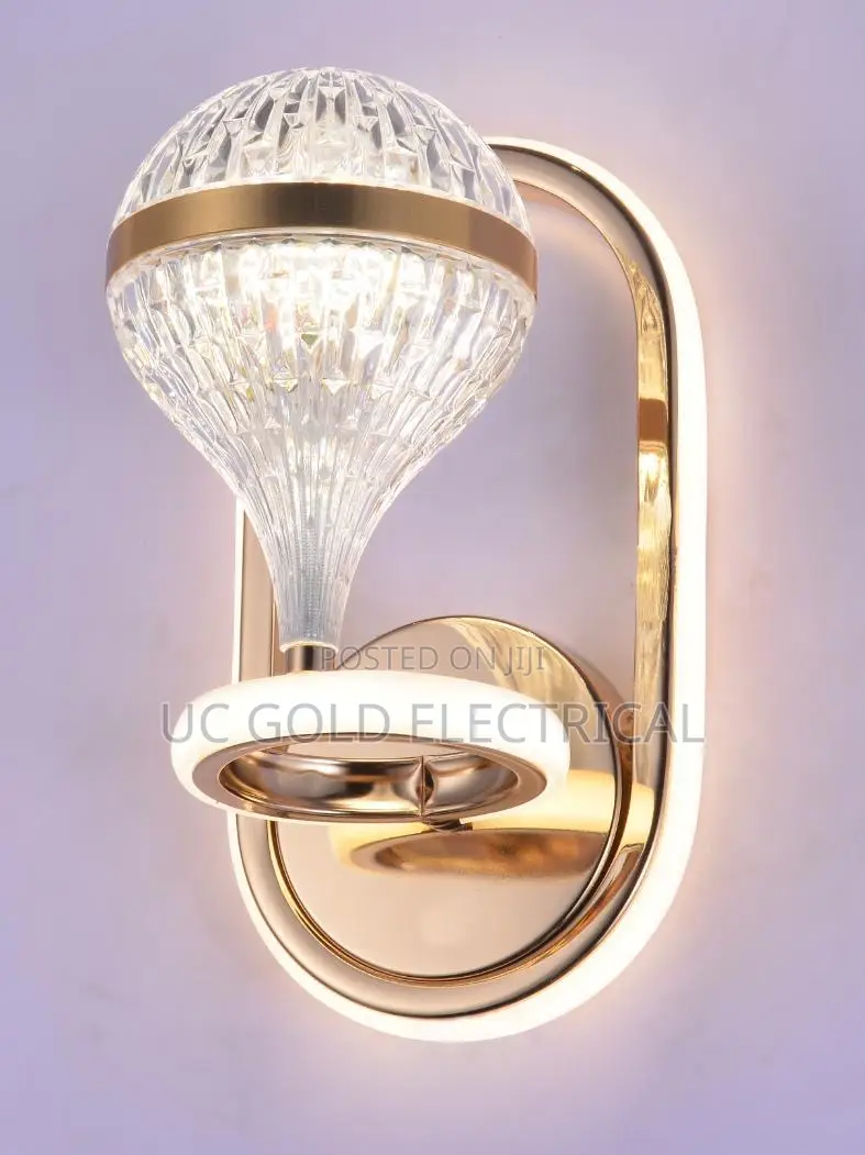 Modern Circle Led Wall Light Glass Ball Wall Lamp Living Room Bathroom