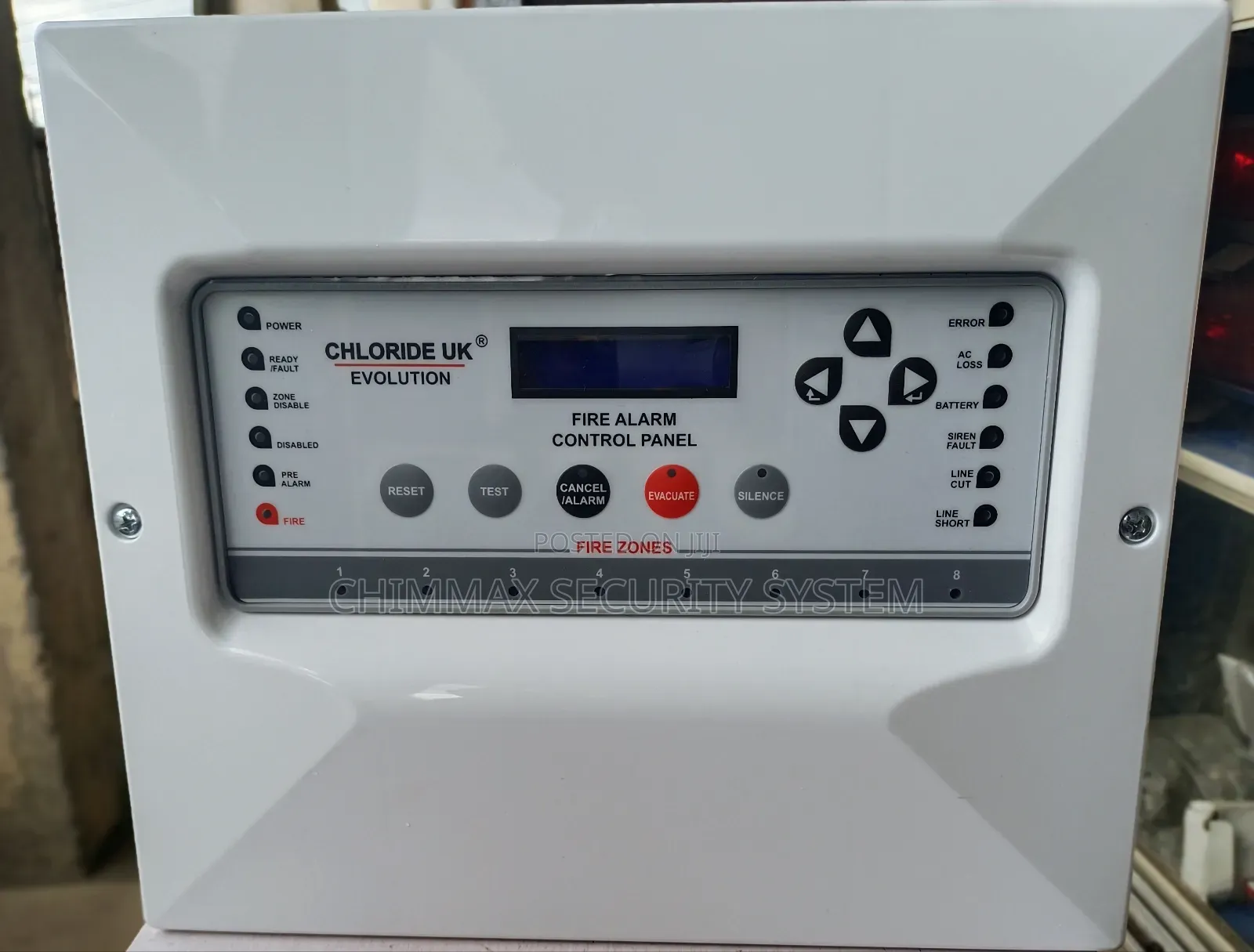 6 Zone Fire Alarm Control Panel, Chloride Uk, Evolution Series