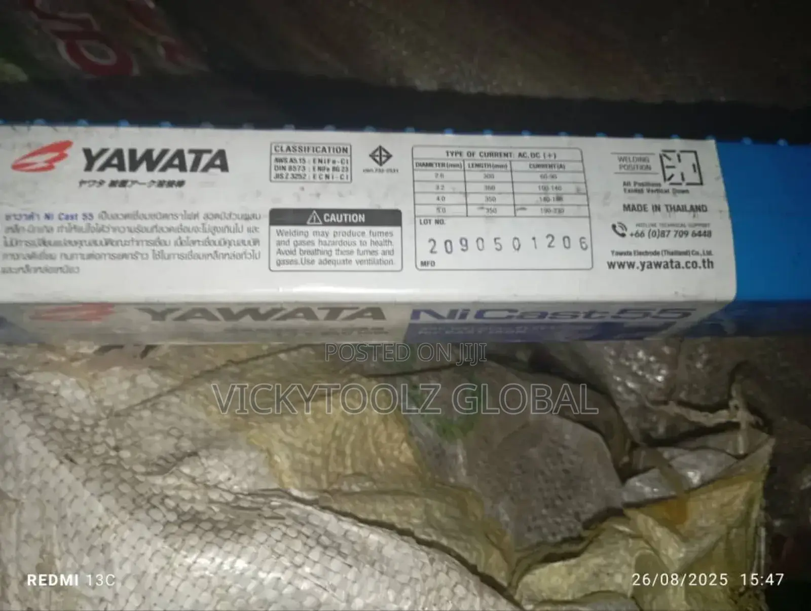 Yawata Nicast55 Cast Iron Electrode 3.2x 350mm