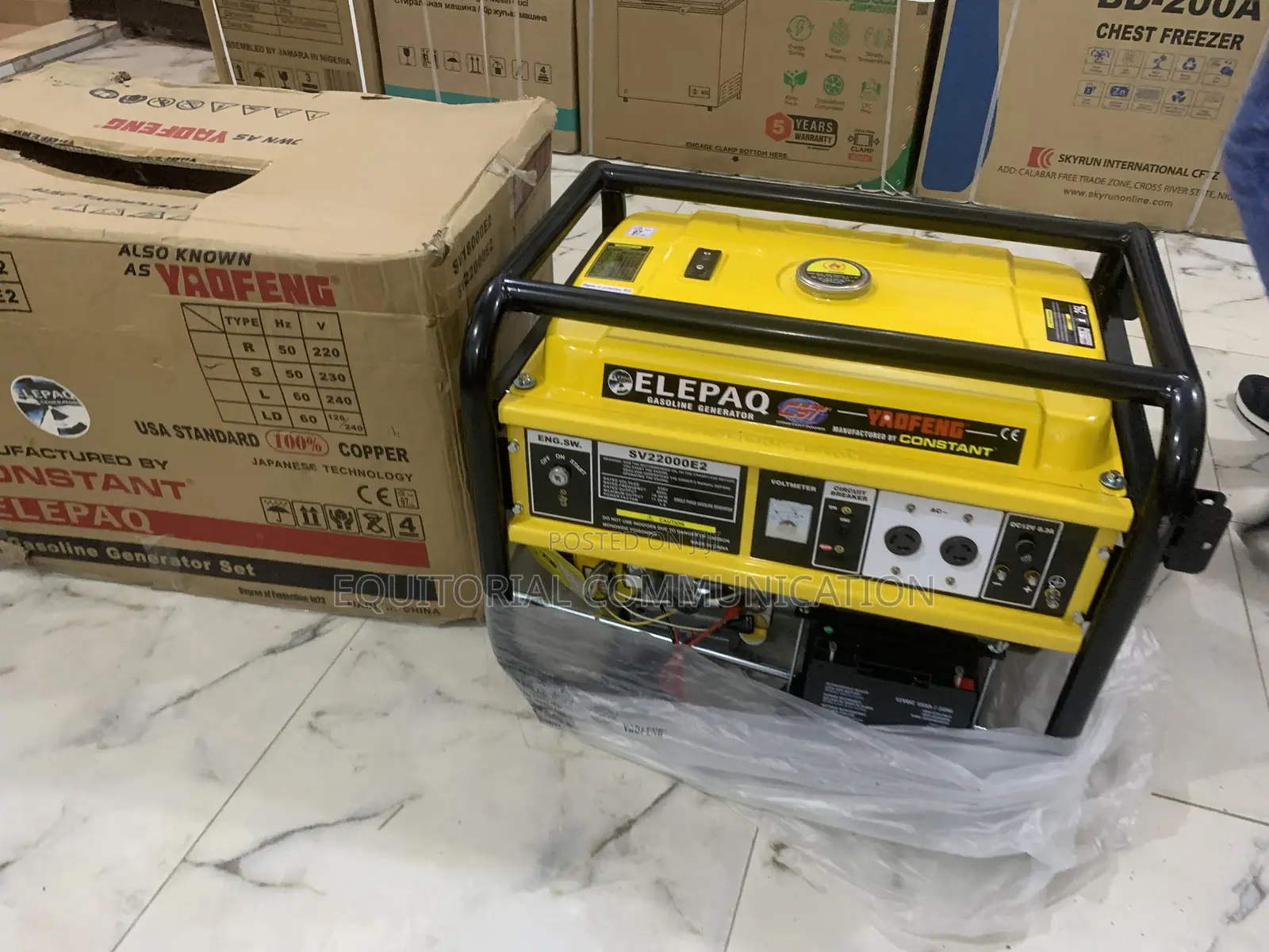 Elepaq 11kva Generator With Overload Protection