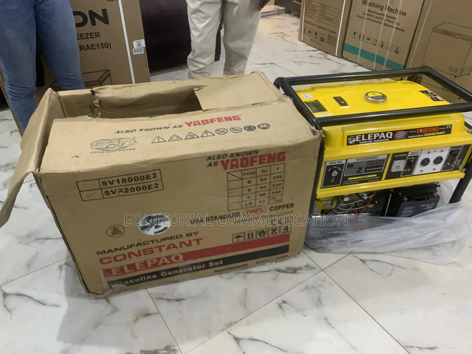 Elepaq 4-Stroke Petrol Generator – 11kva, Air-Cooled