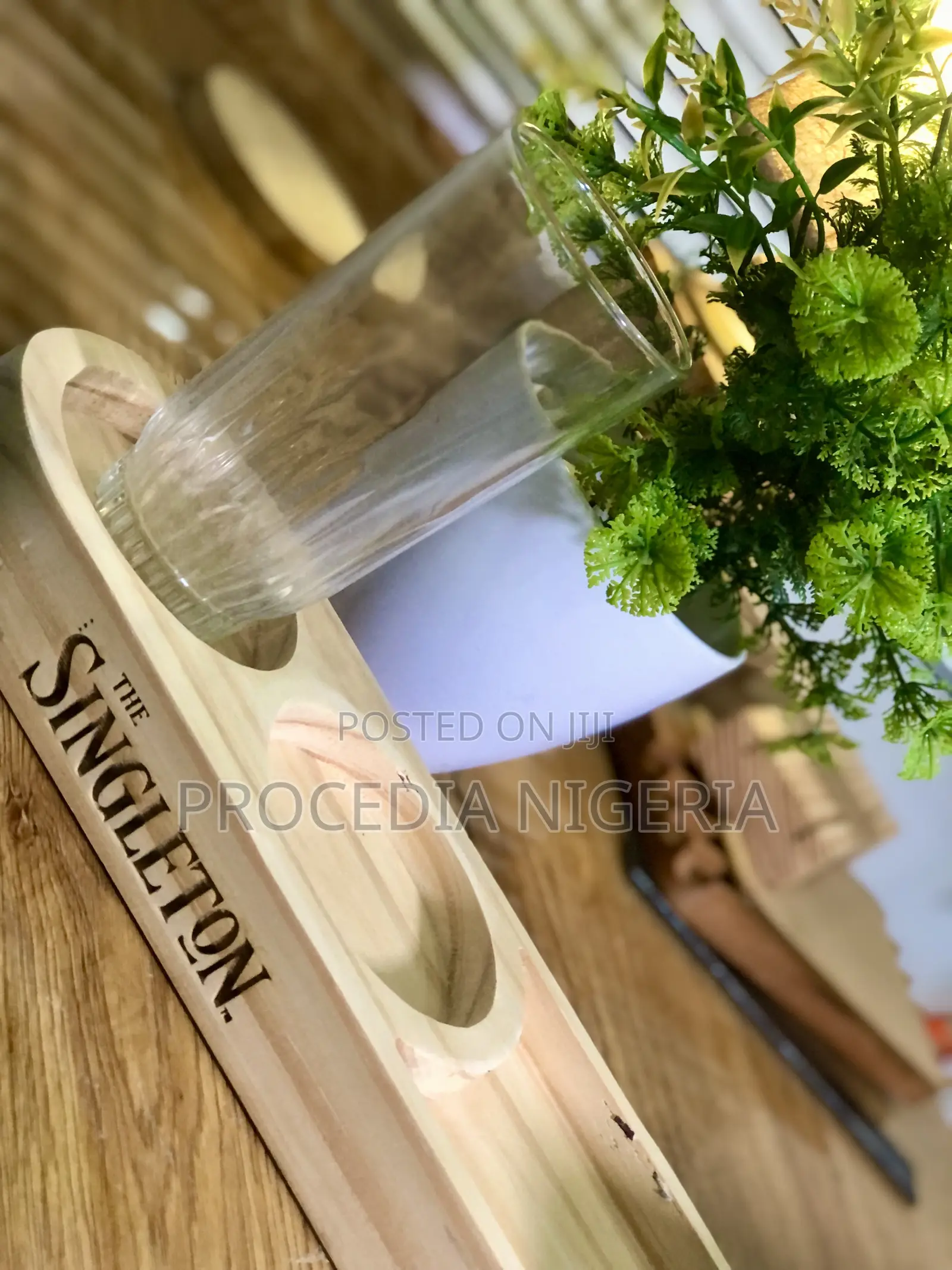 Whisky Tasting Tray Bar Glass, Bottle Nut Compartment Tray