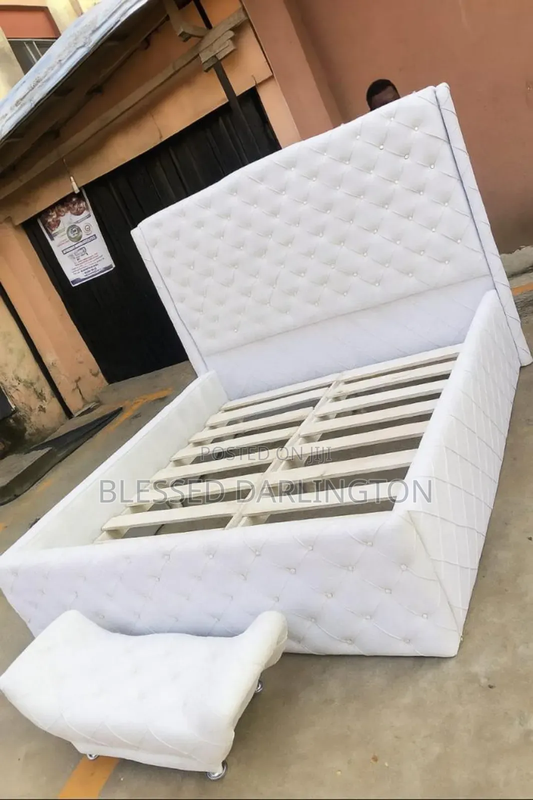 Clean Upholstery Padded Bed Frame