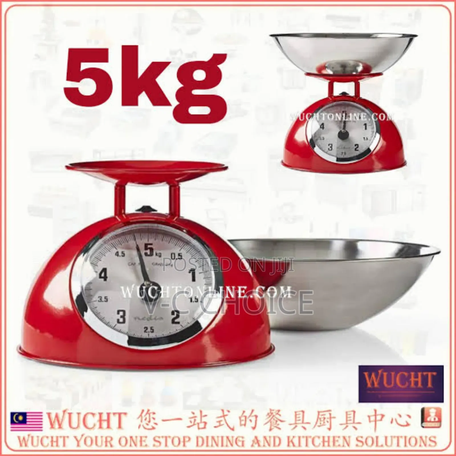 Camry Manual Kitchen Scale - 5kg For Homes, Hotels, And Restaurants