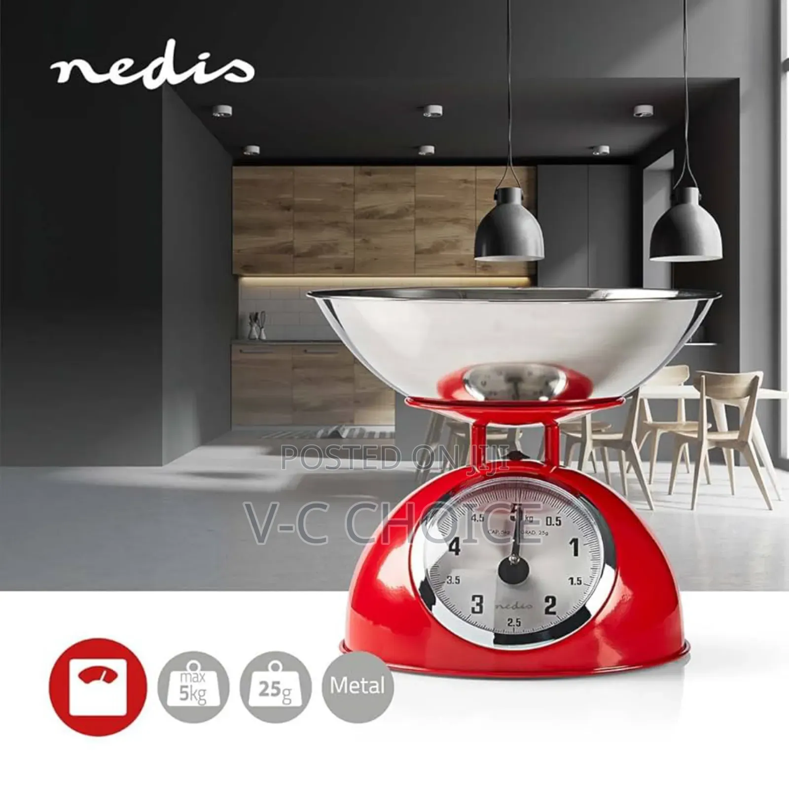Camry Manual Kitchen Scale - 5kg For Homes, Hotels, And Restaurants
