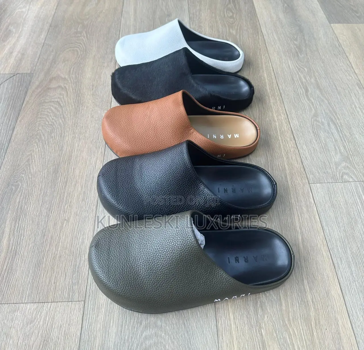 Original Marni Men Leather Half Shoes Collections