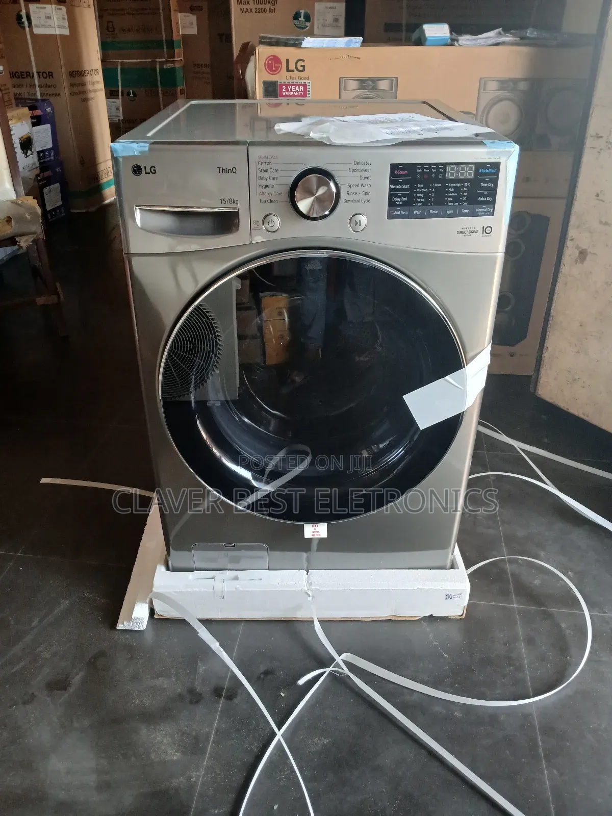 Lg Inveter Washing Machine 15kg,2in1,Wash and Dryer