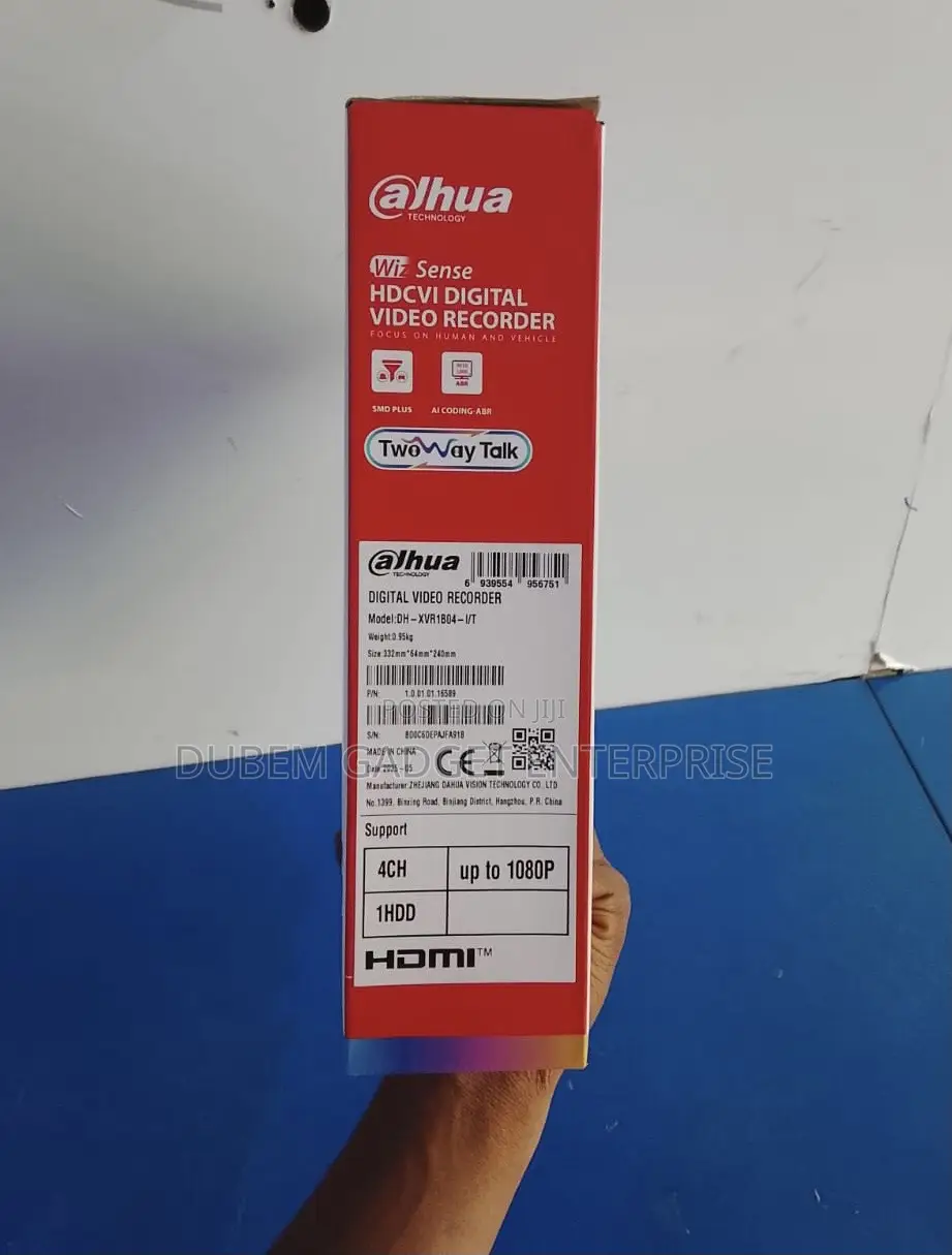 Dahua Two Way Audio 4 Channel DVR Machine 2mp