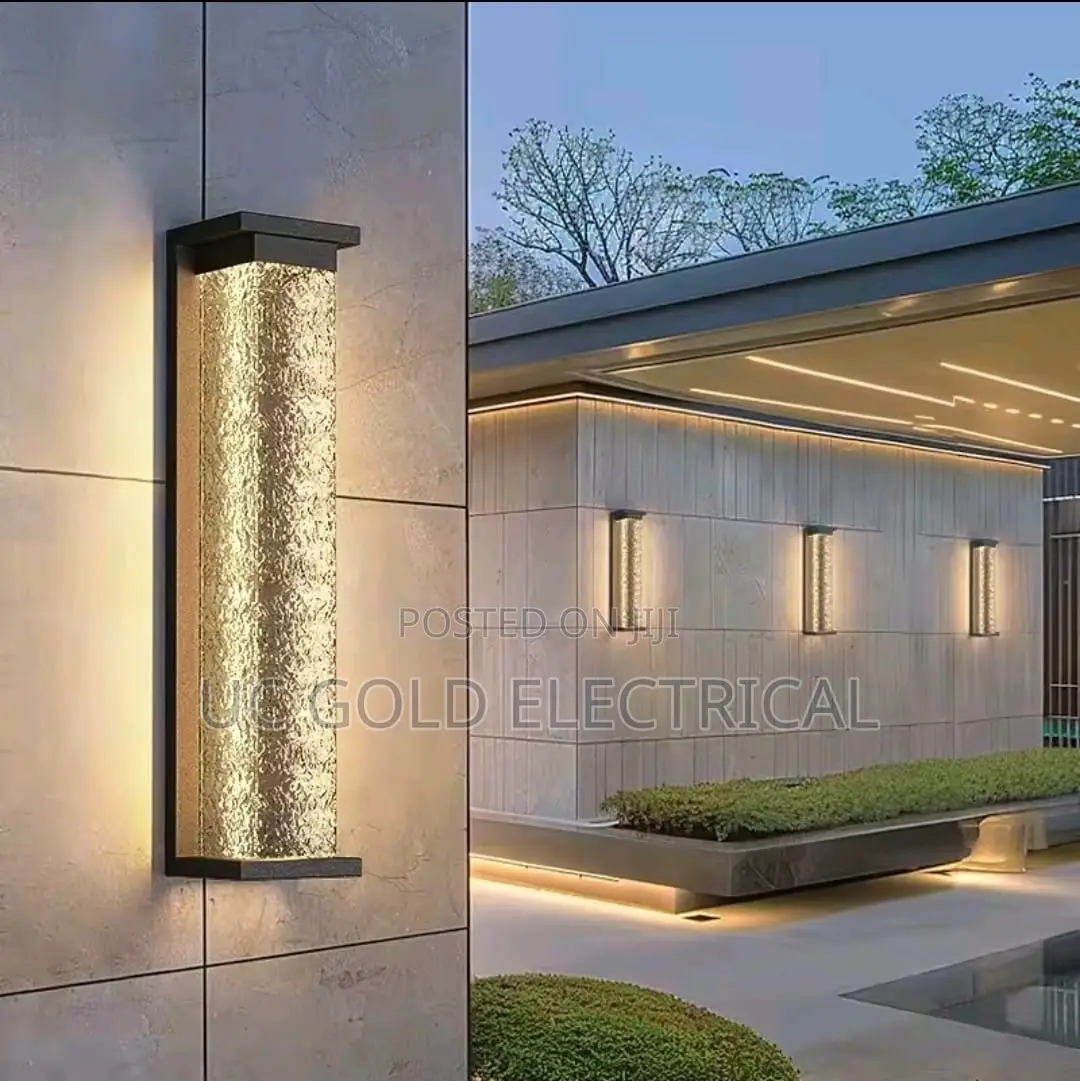 Outdoor Led Wall Light Stainless Steel Water Wave Lamp Ip65 Waterproof