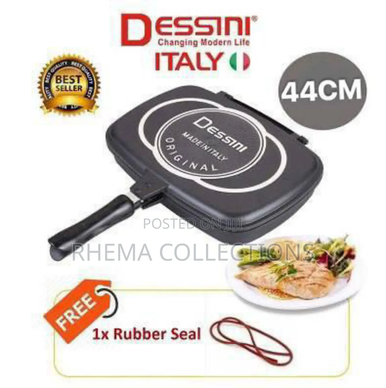 Original Dessini Double Sided Non-Stick Grill Pan