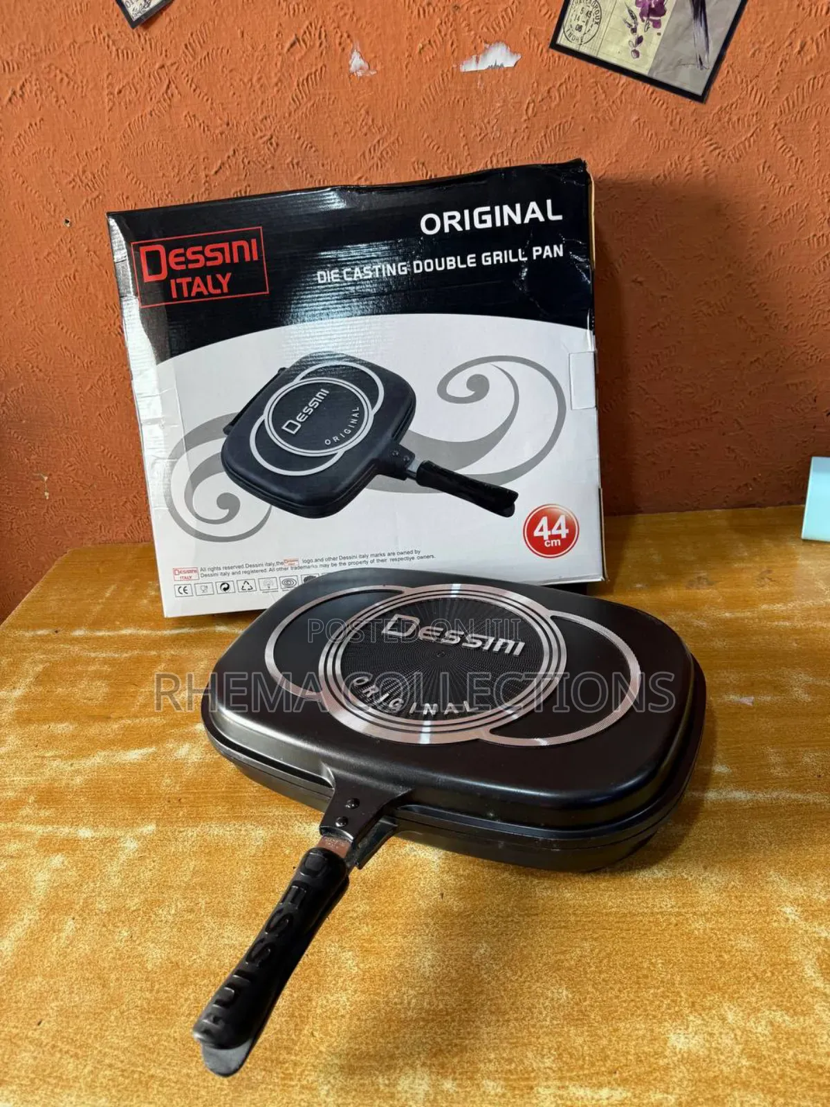 Original Dessini Double Sided Non-Stick Grill Pan