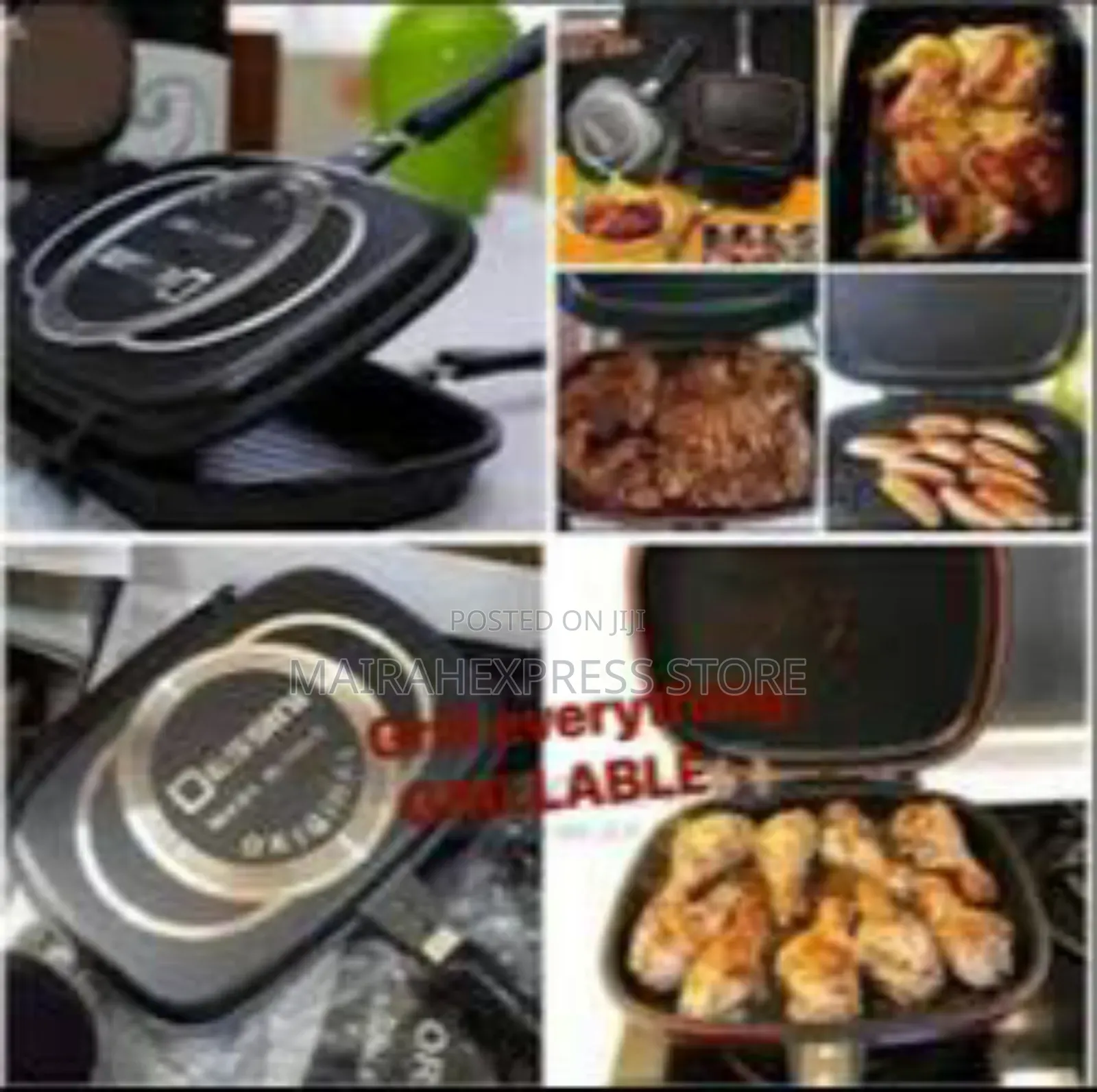 44cm Original Dessini Double Sided Non-Stick Grill Pan