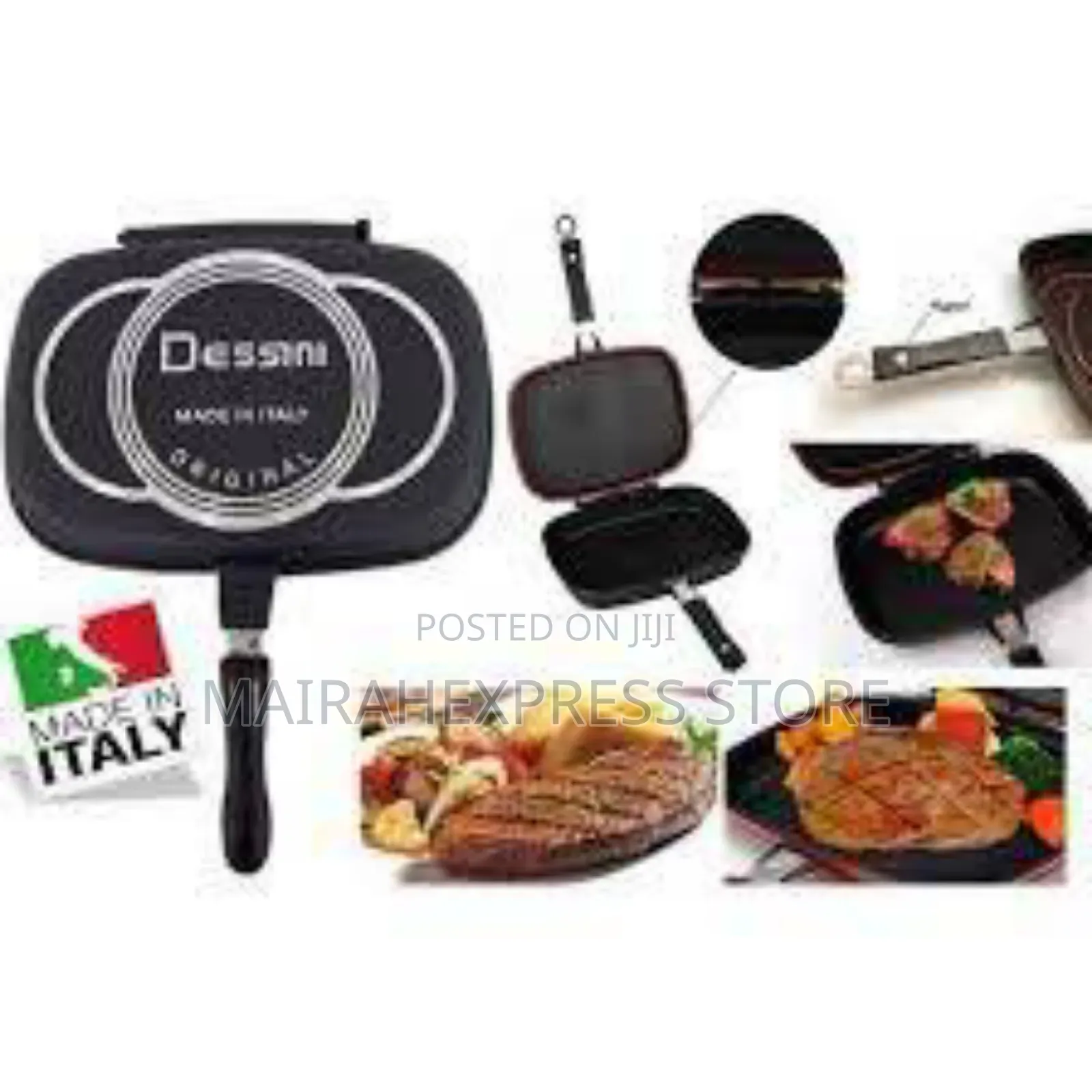 44cm Original Dessini Double Sided Non-Stick Grill Pan