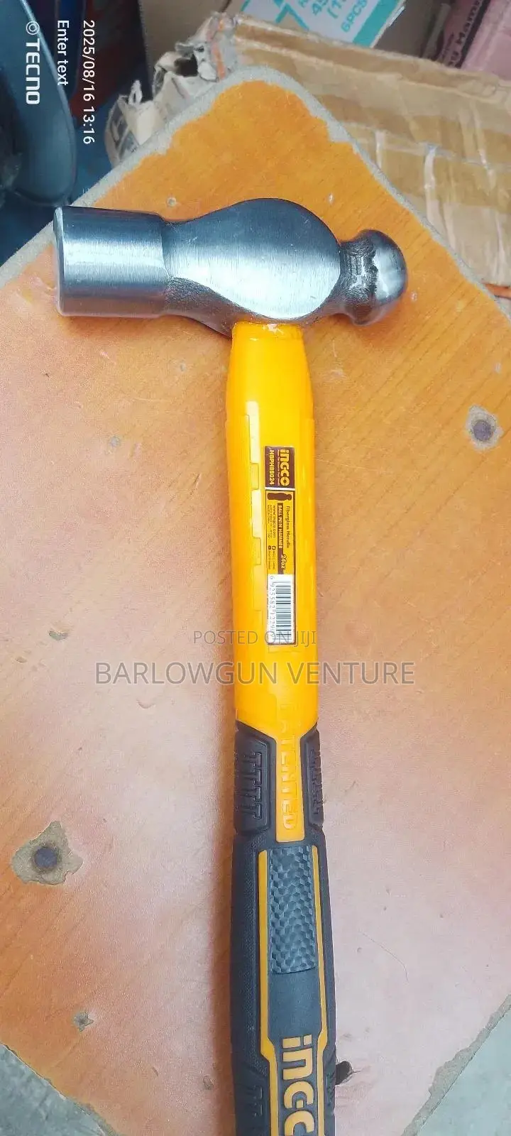 Ballpain Hammer 1lb Ineco
