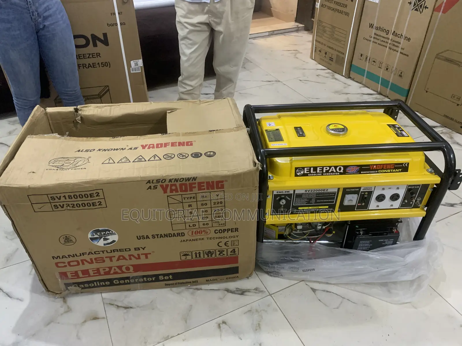 Elepaq Generator With Circuit Breaker and Dual Start
