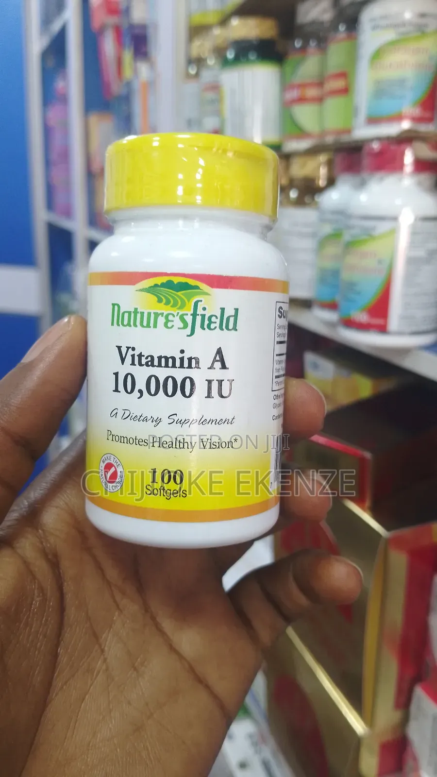 Nature's Field Vitamin a 10,000iu X 100 Softgels