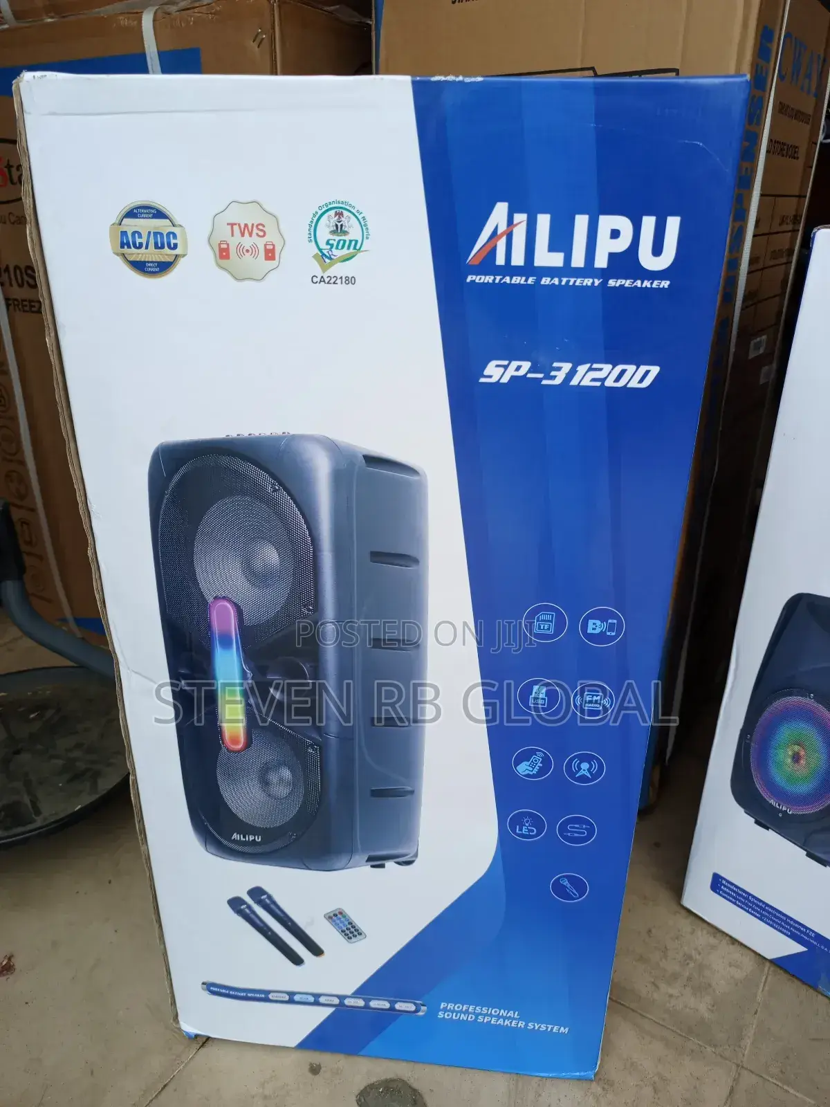 Ailipu High Bass Speaker With Microphone Model: Sp-3120d