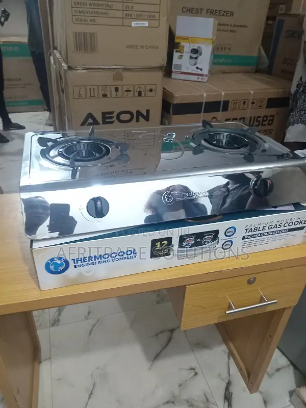 Unboxed Thermocool Double Gas Burner – Clean Ready!
