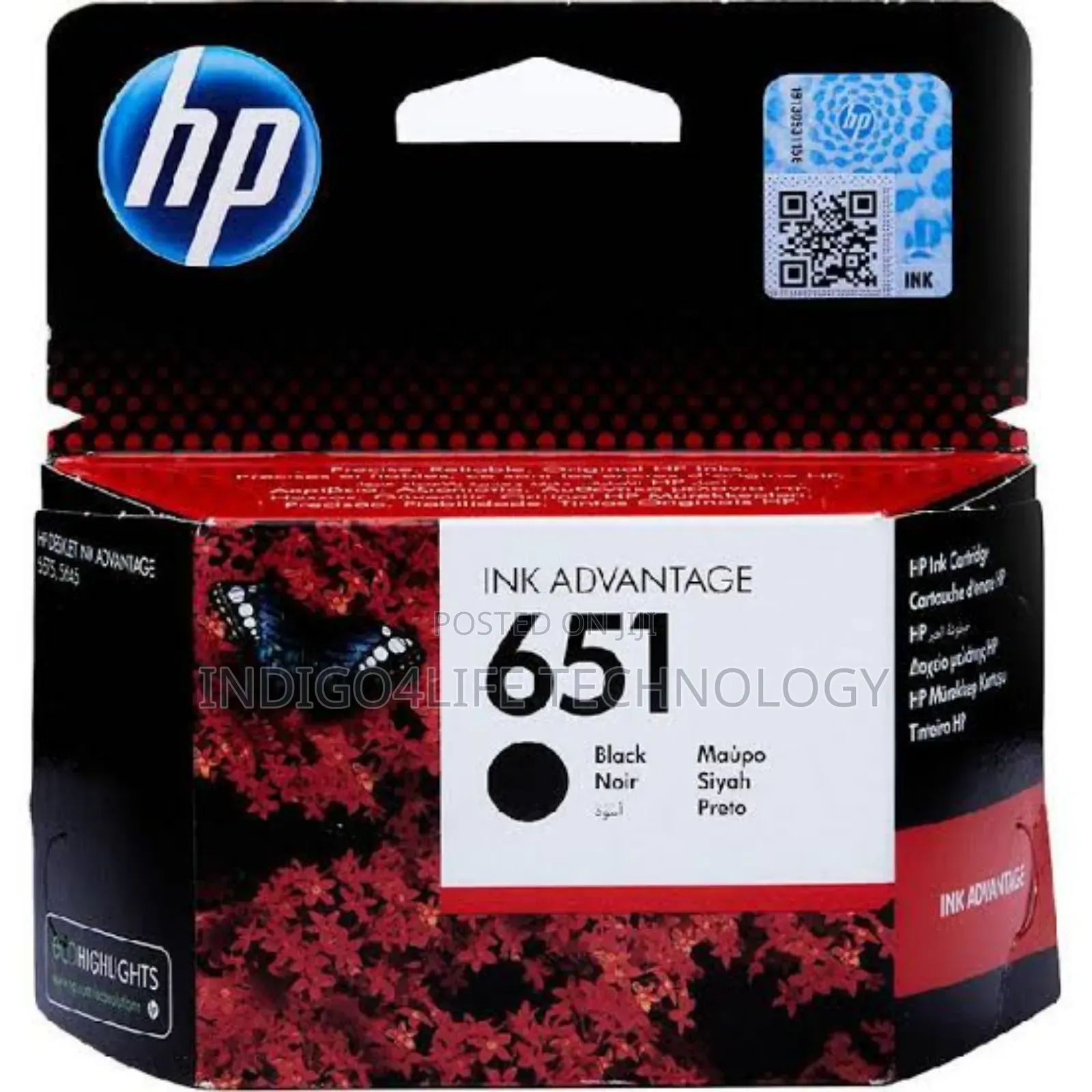 Hp 651 Back Ink Tri Colour Magenta Cyan Yellow