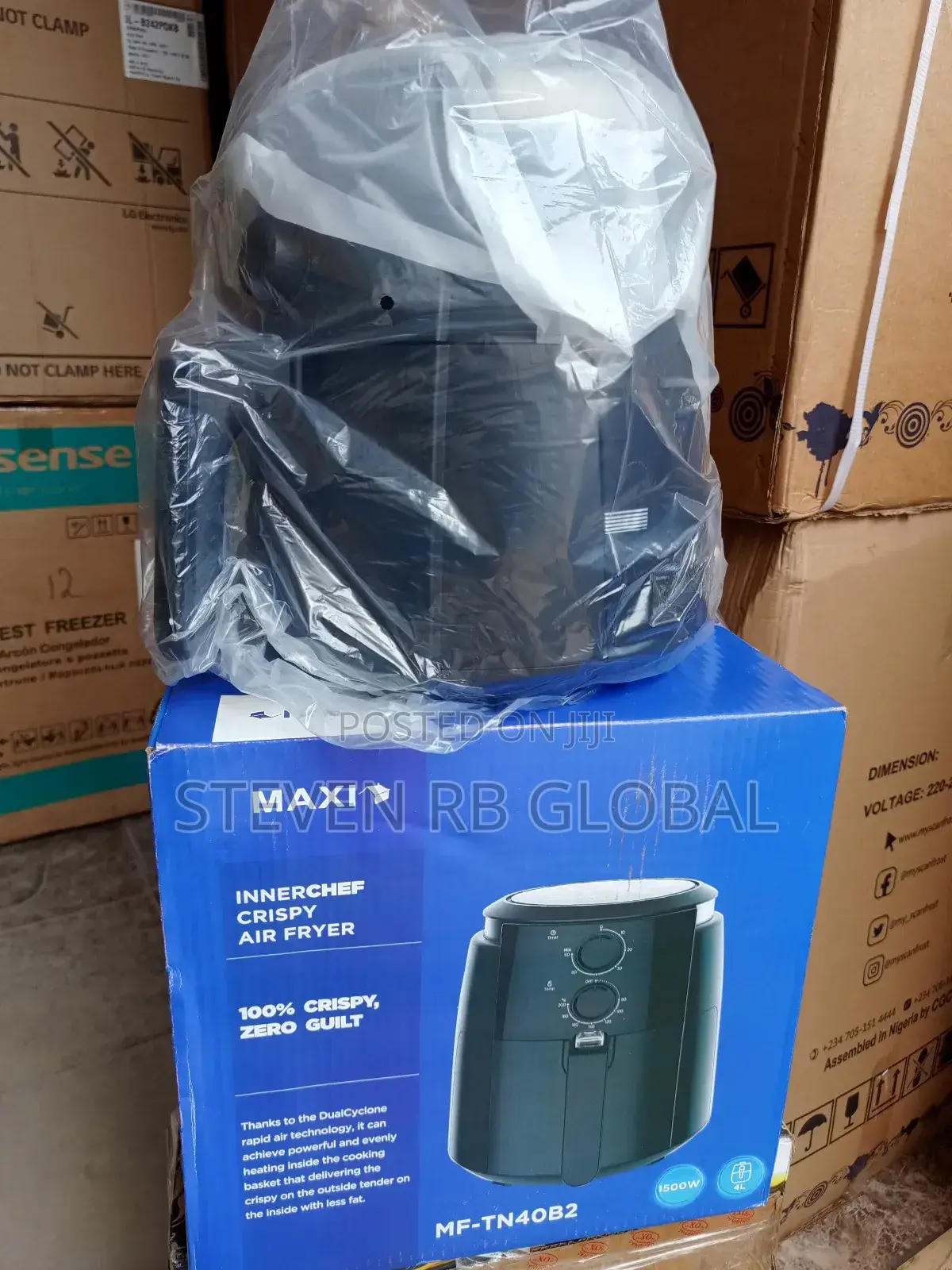 Maxi 4l 1500w Air Fryer Black | Tn40b2