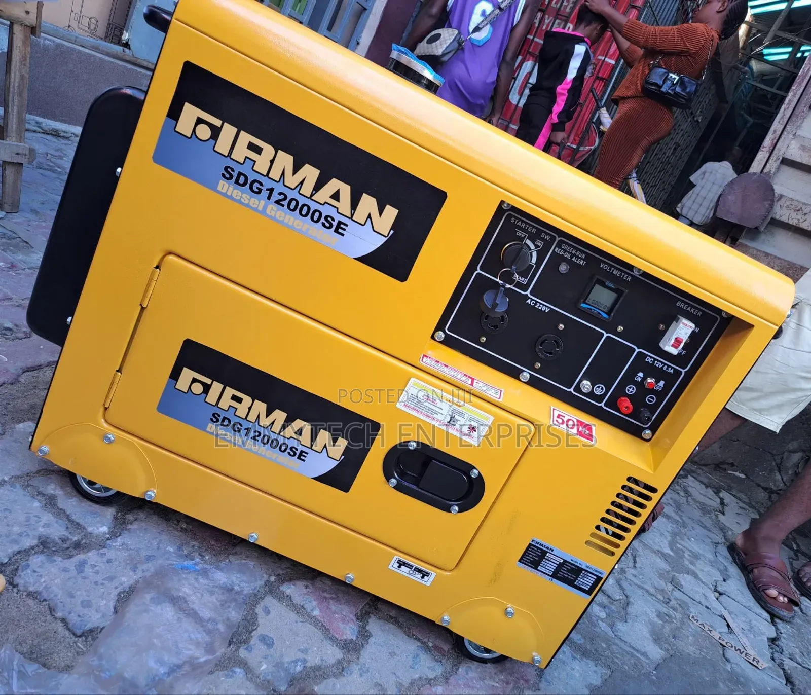 Diesel Soundproof Generator Firman 10kva 100% Copper Coil
