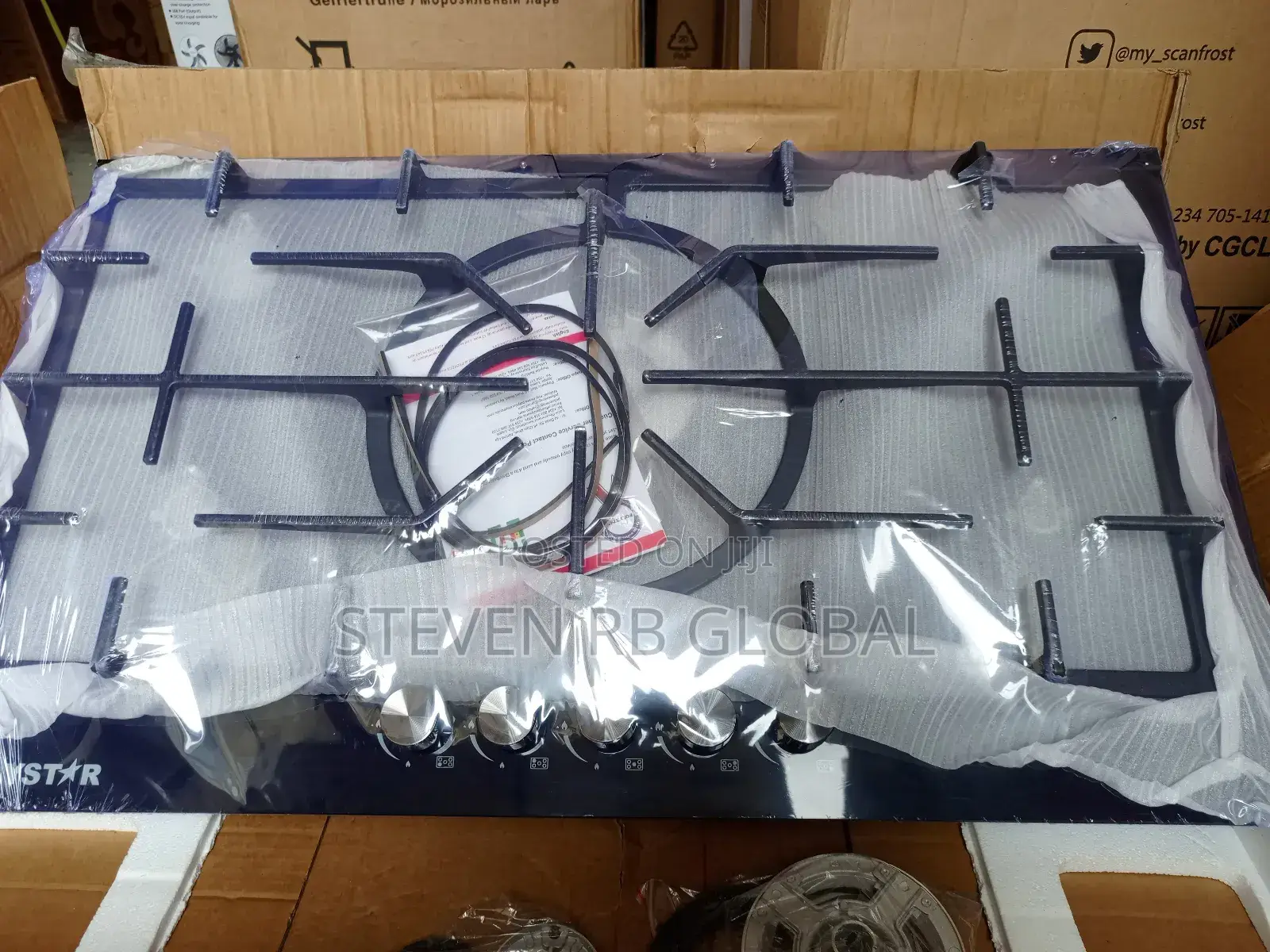 Polystar 5 Burner Inbuilt Gas Hob | Pv-Jyb5ag