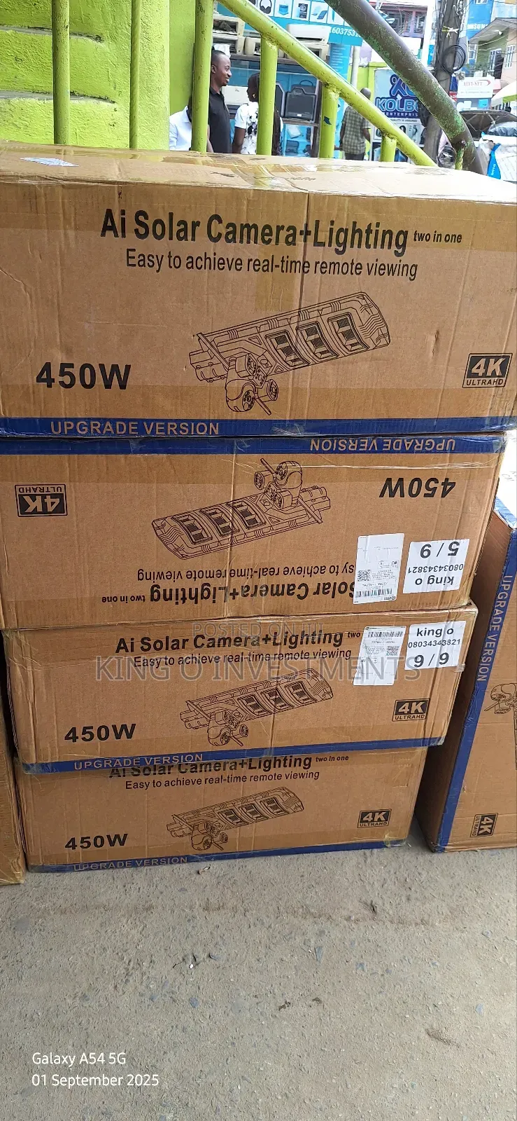 Solar Street Lights With 4g 3 Lens Camera