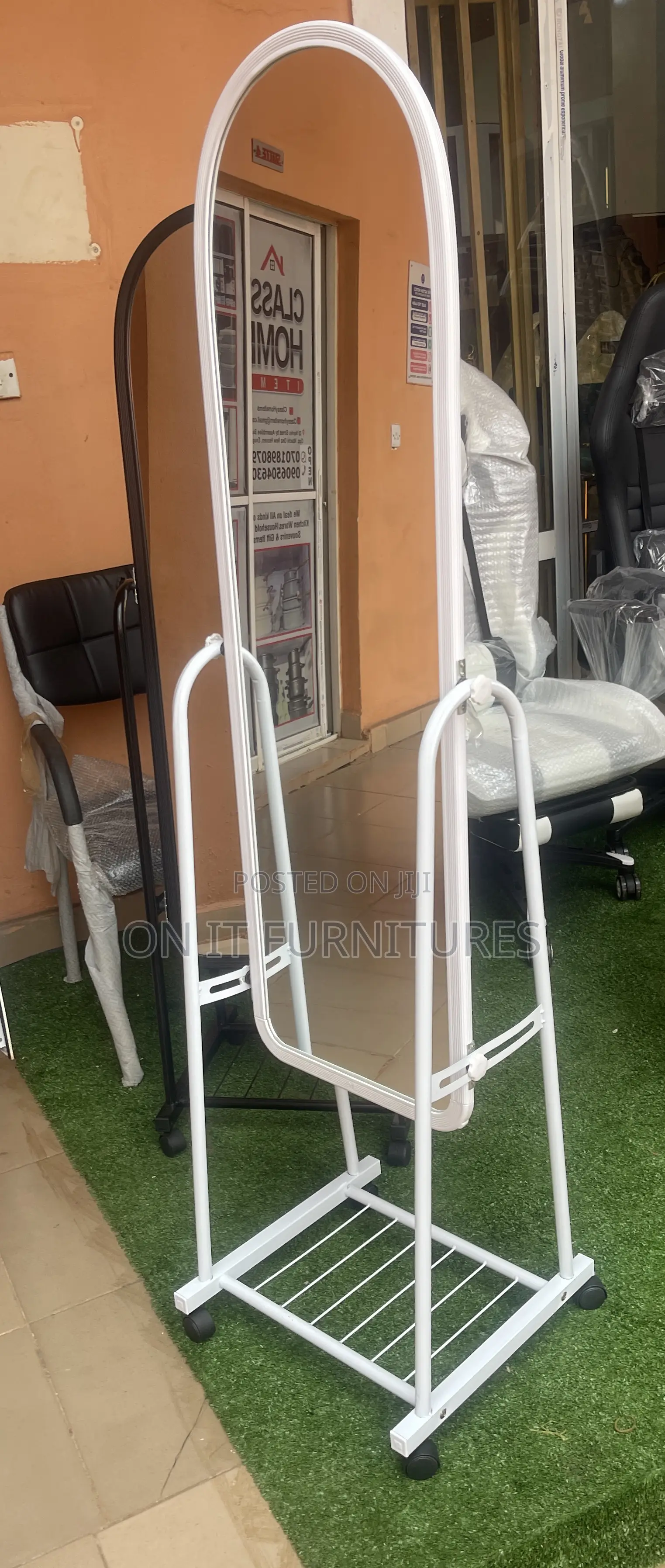 Elegance on Wheels – Premium Imported Standing Mirror