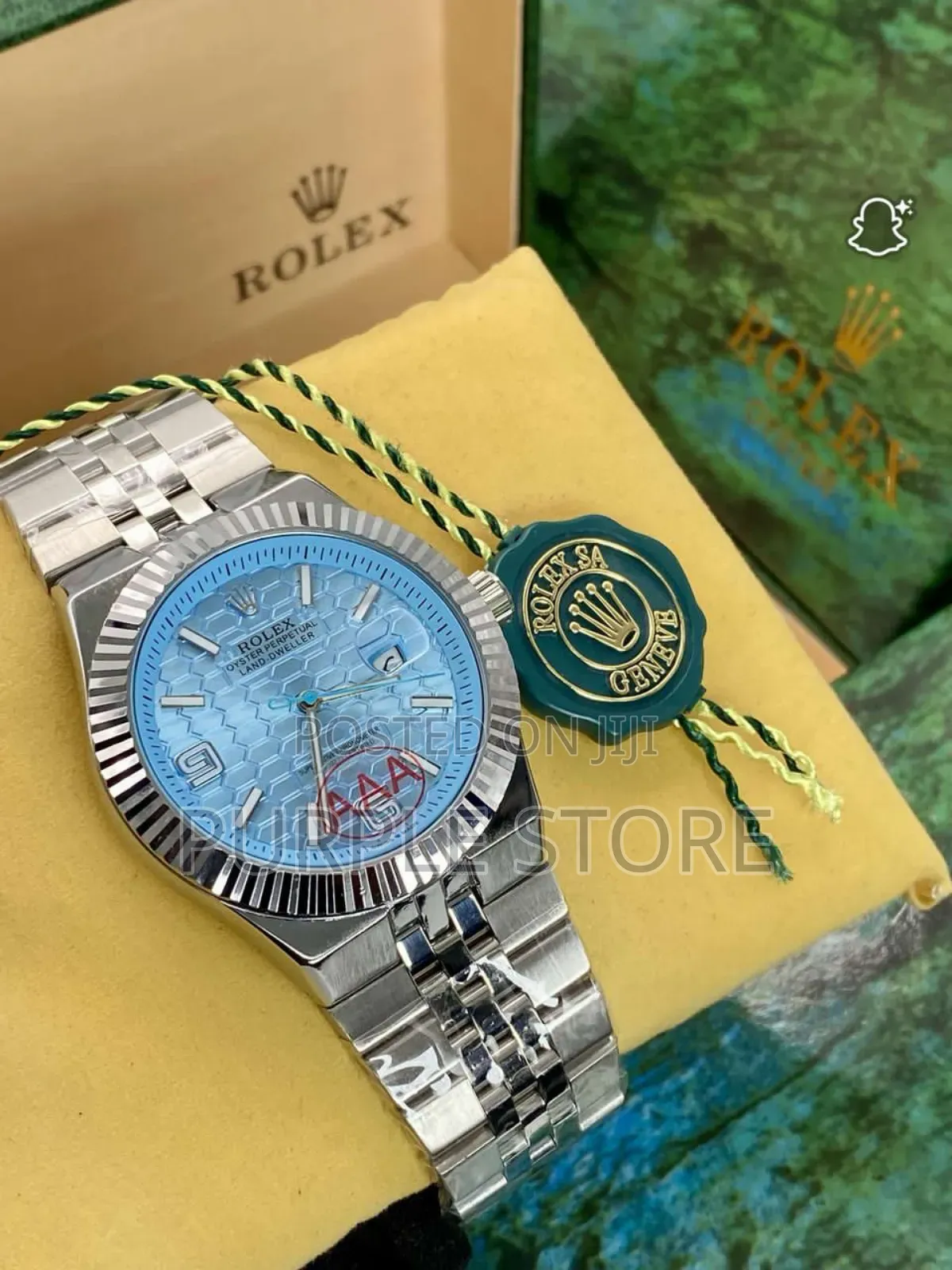 Rolex Land Dweller Automatic Movement Watch Silver